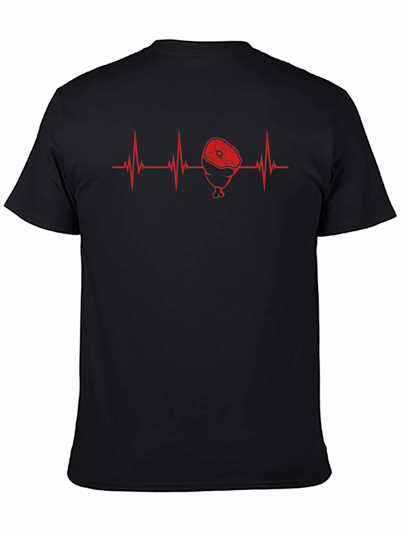 Meat Heartbeat T-Shirt - Funny BBQ Lover Tee