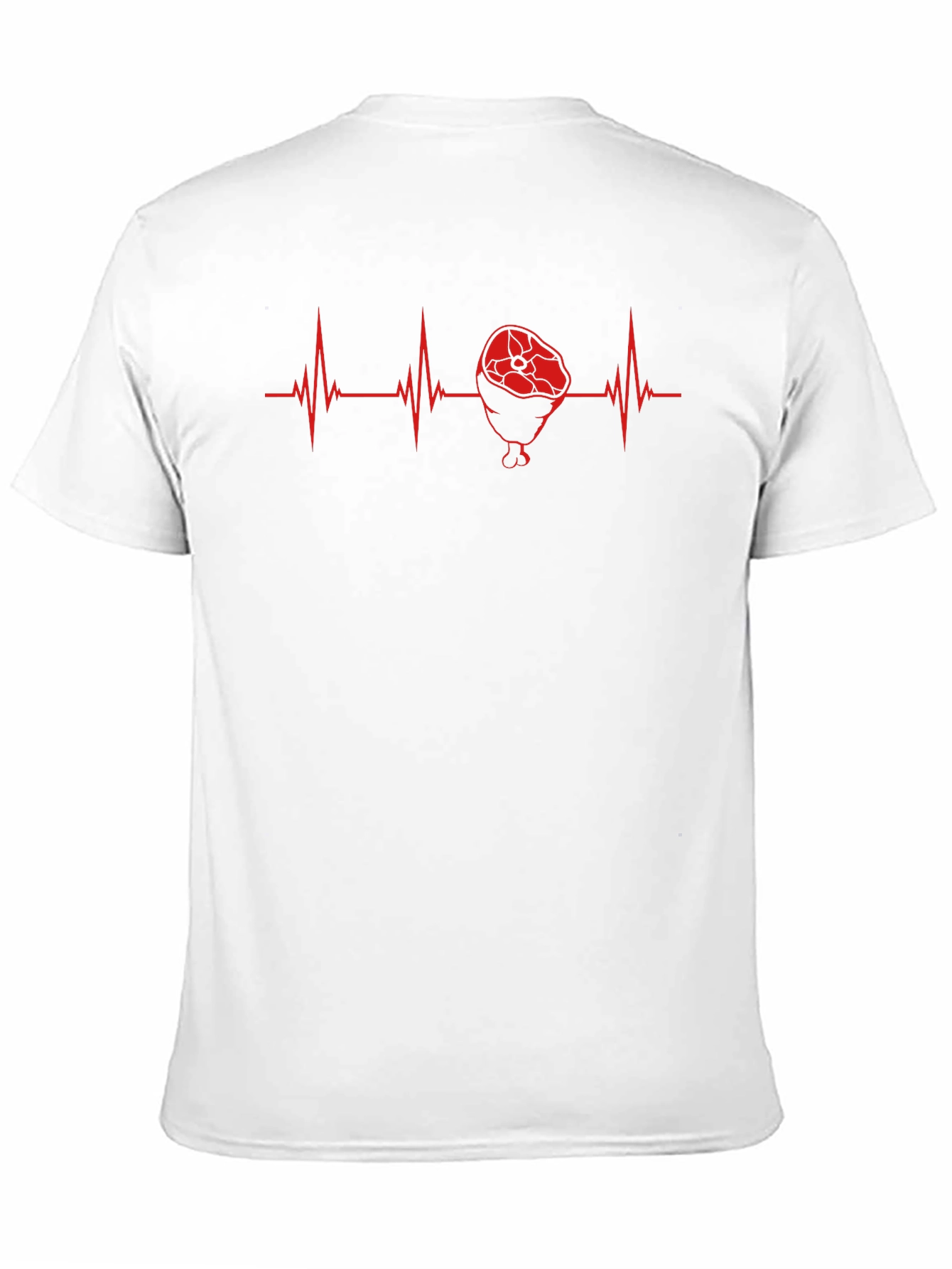 Meat Heartbeat T-Shirt - Funny BBQ Lover Tee