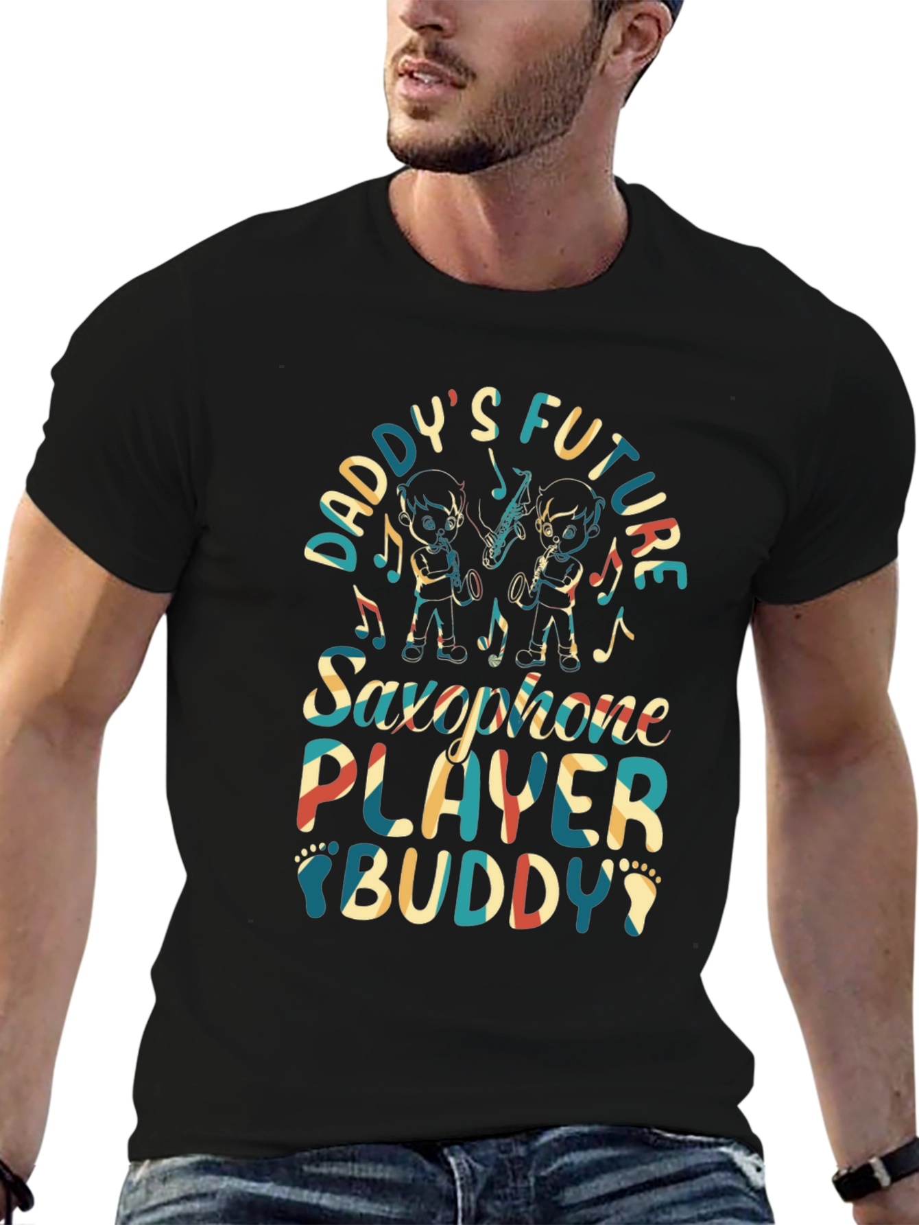 Daddys Future Saxophone Player Buddy T-Shirt