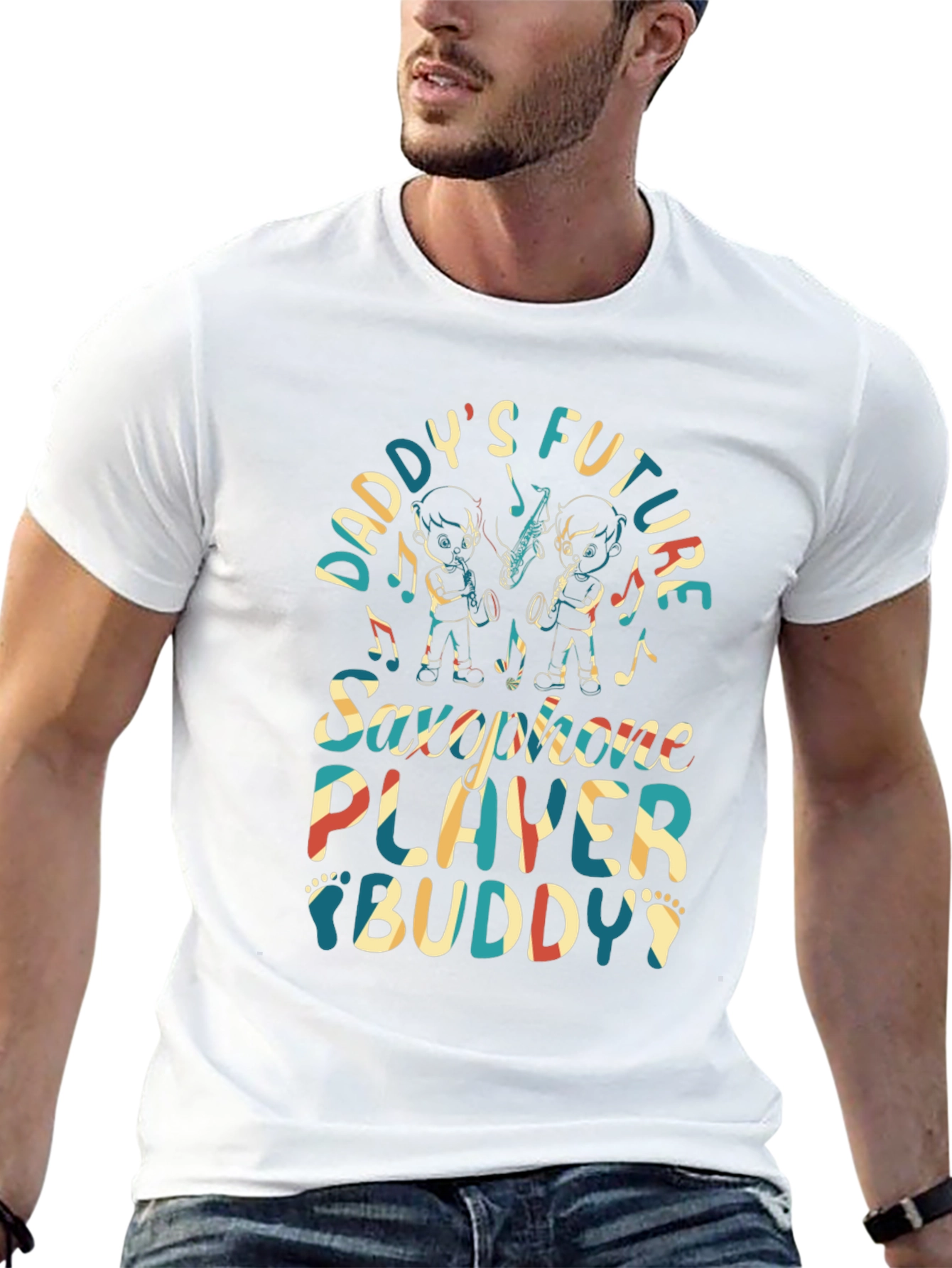 Daddys Future Saxophone Player Buddy T-Shirt