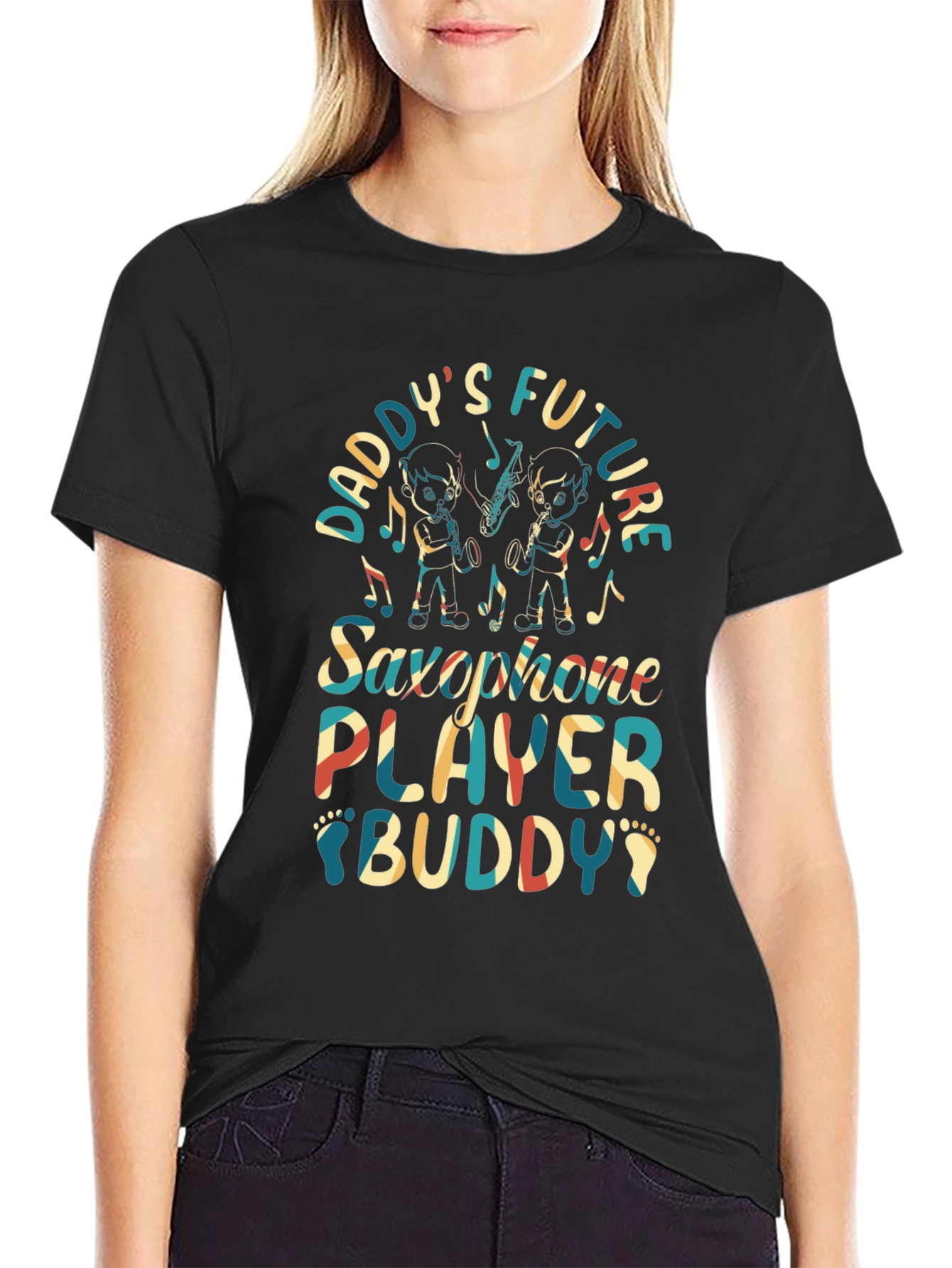Daddys Future Saxophone Player Buddy T-Shirt