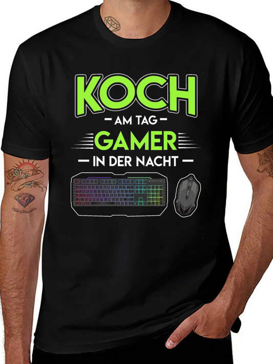 Koch Gamer T-Shirt - Chef by Day Gamer by Night!