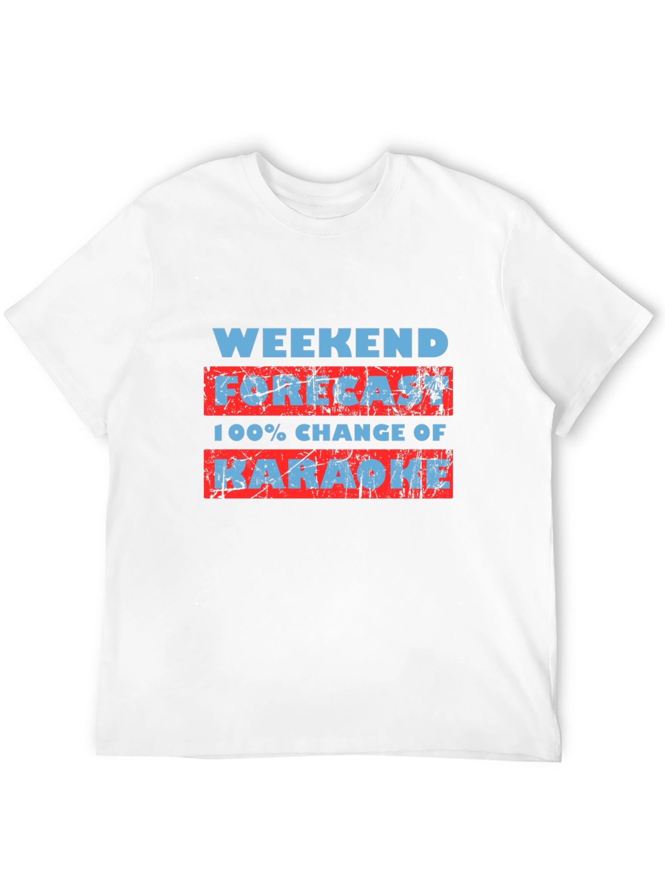 Weekend Karaoke Forecast Graphic T-Shirt