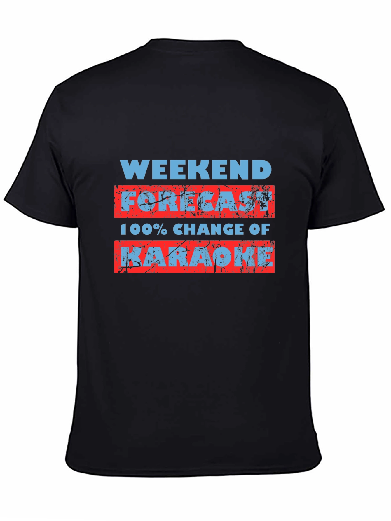 Weekend Karaoke Forecast Graphic T-Shirt