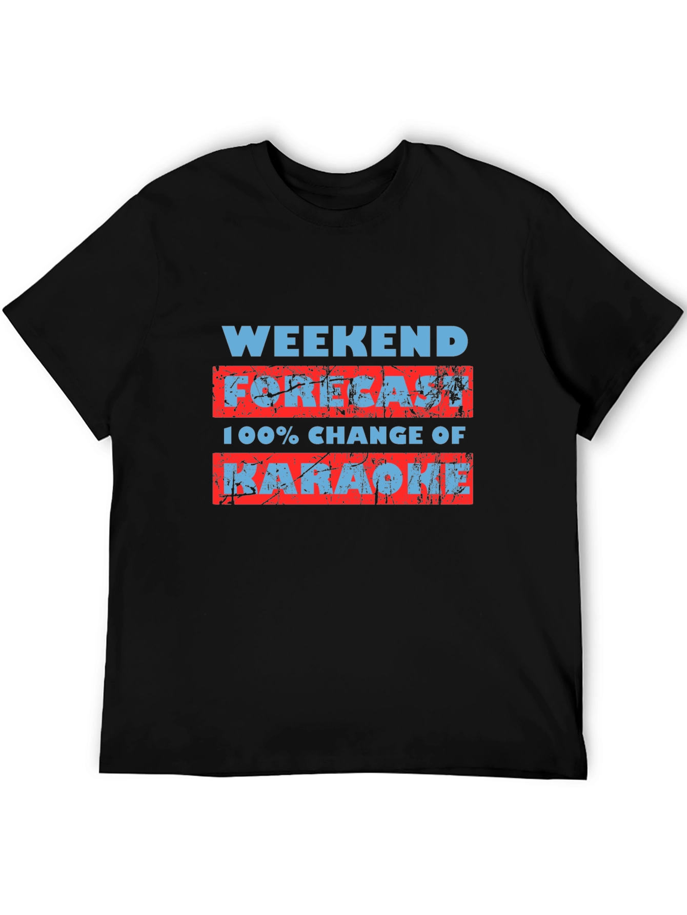 Weekend Karaoke Forecast Graphic T-Shirt
