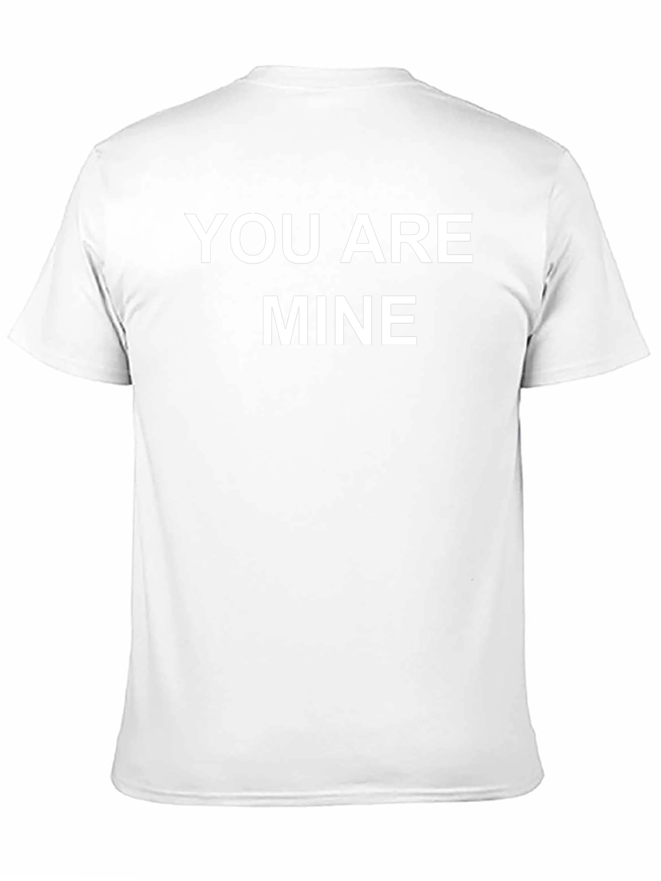 You Are Mine Graphic Tee - Black Cotton T-Shirt