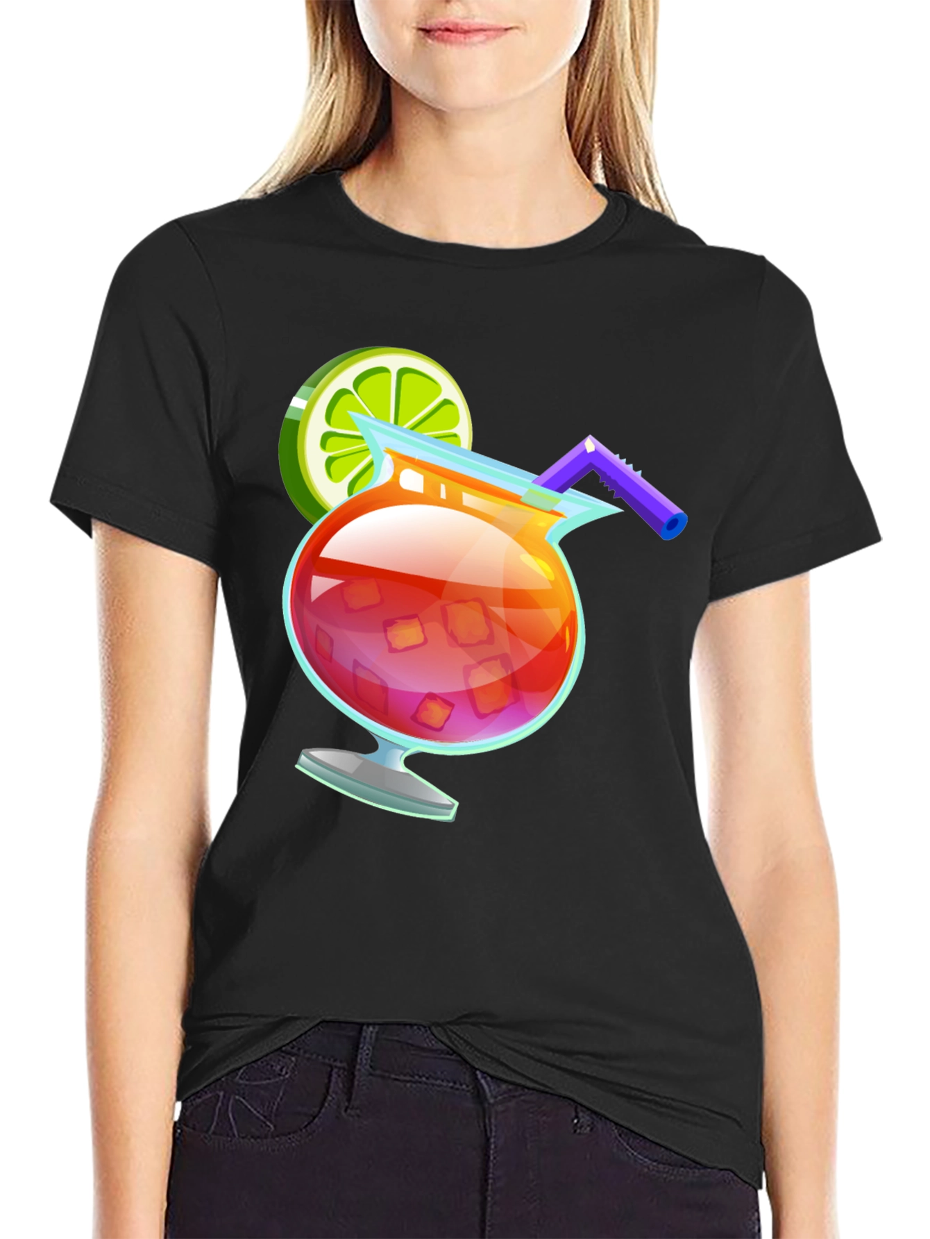 Cocktail Graphic Tee - Summer Vibes T-Shirt