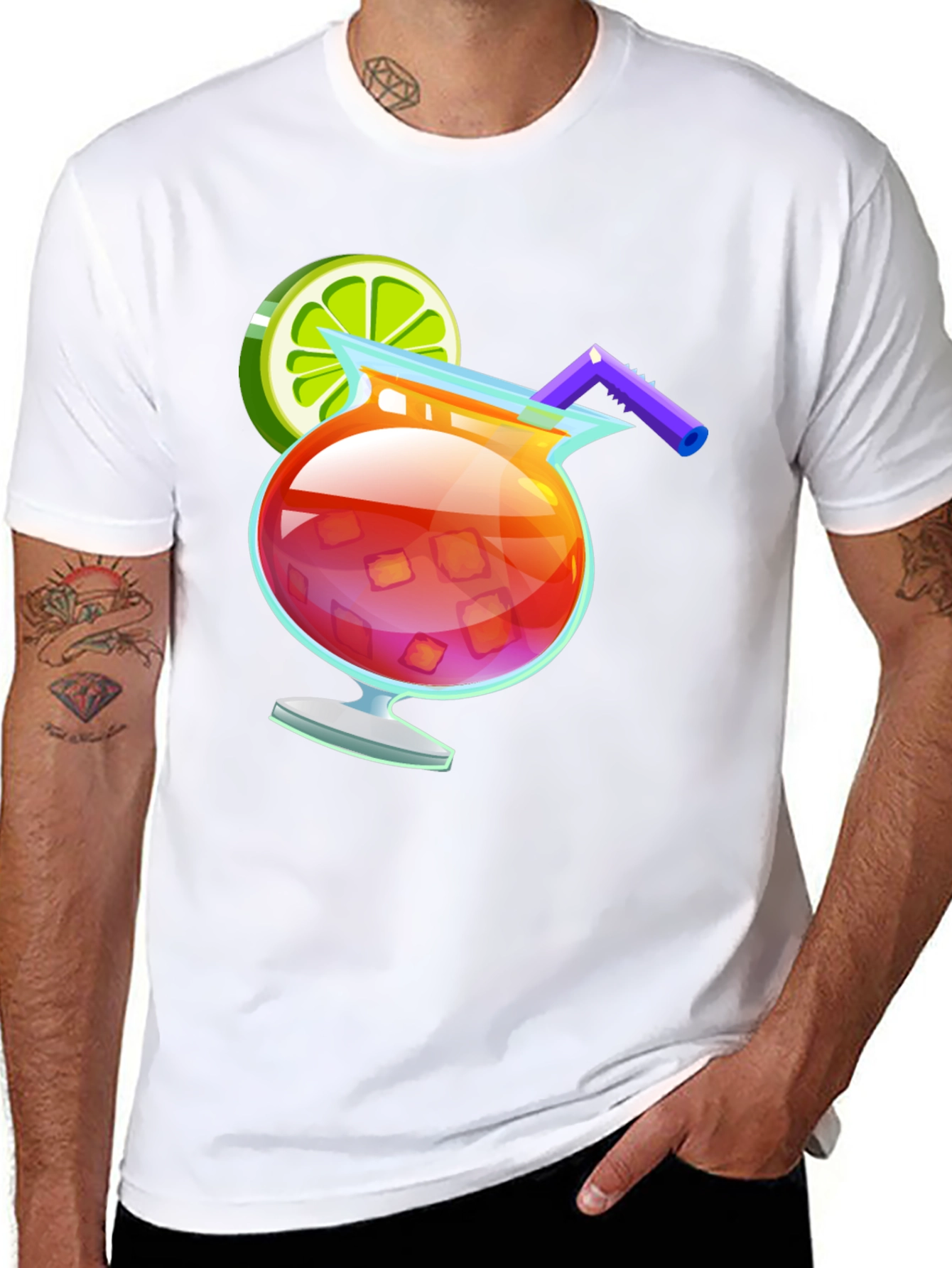 Cocktail Graphic Tee - Summer Vibes T-Shirt