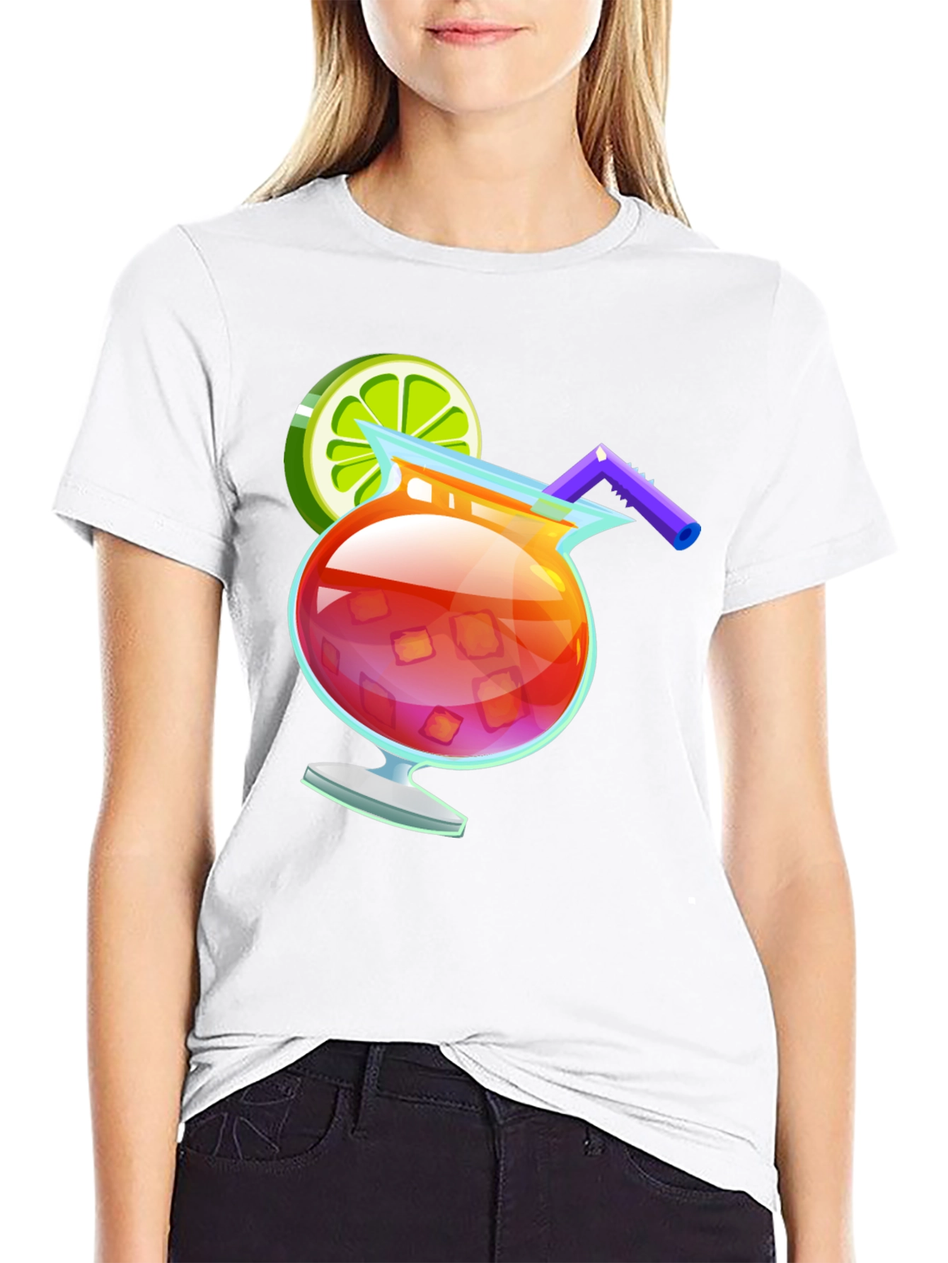Cocktail Graphic Tee - Summer Vibes T-Shirt