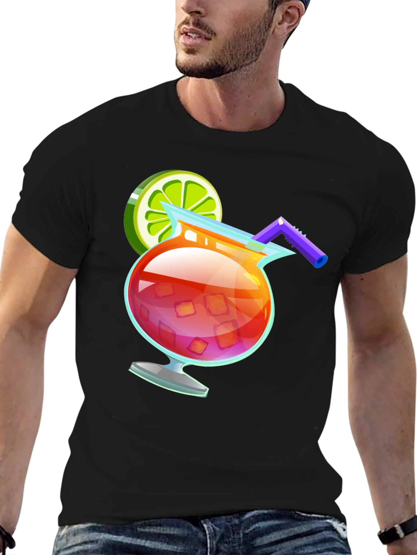 Cocktail Graphic Tee - Summer Vibes T-Shirt