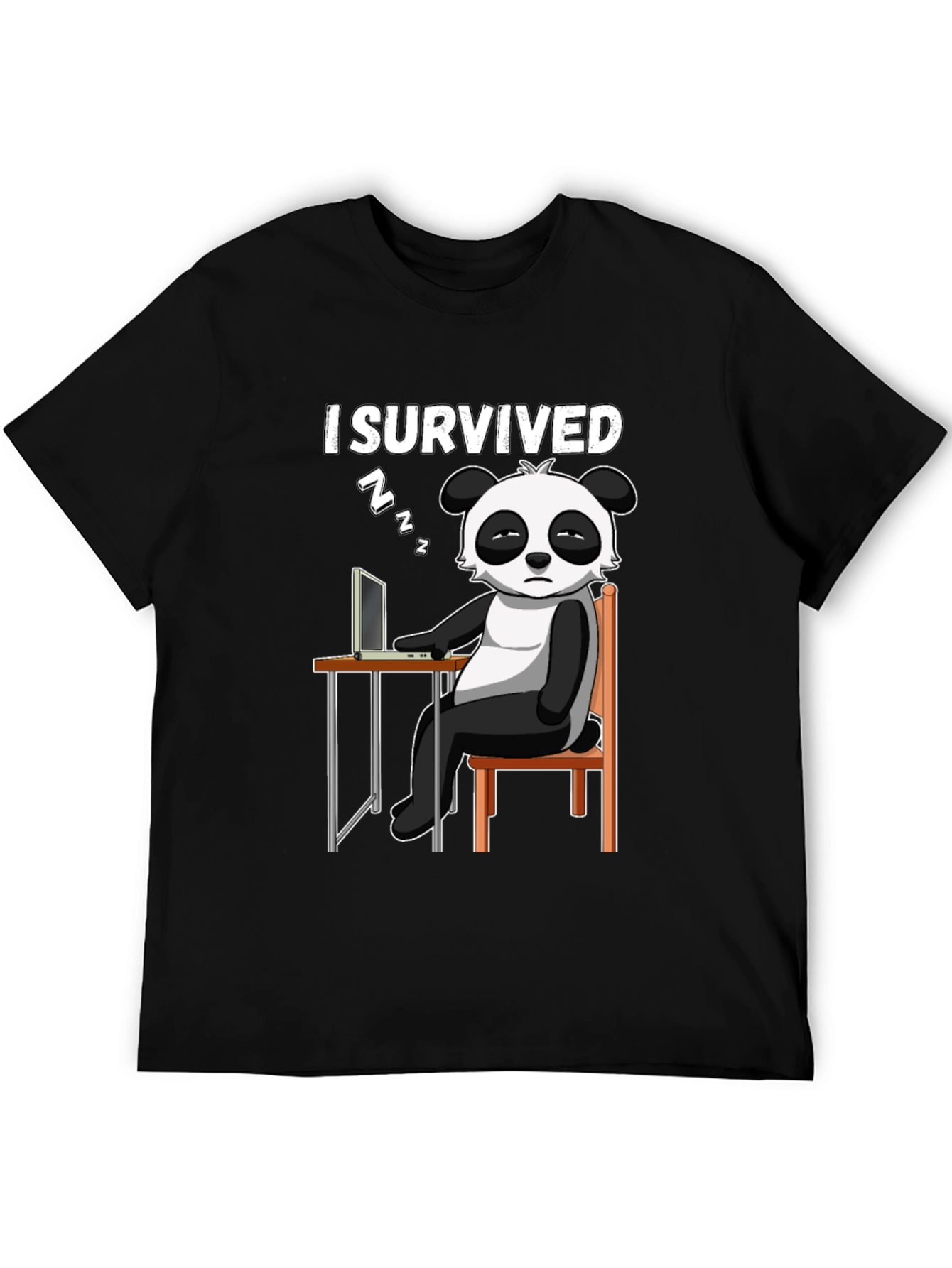 I Survived Panda Graphic T-Shirt