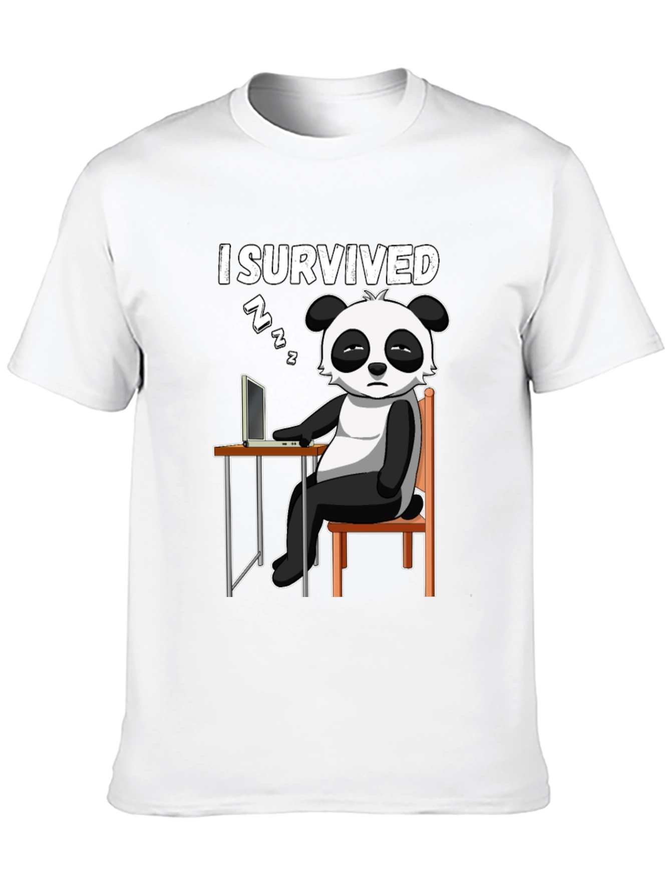 I Survived Panda Graphic T-Shirt
