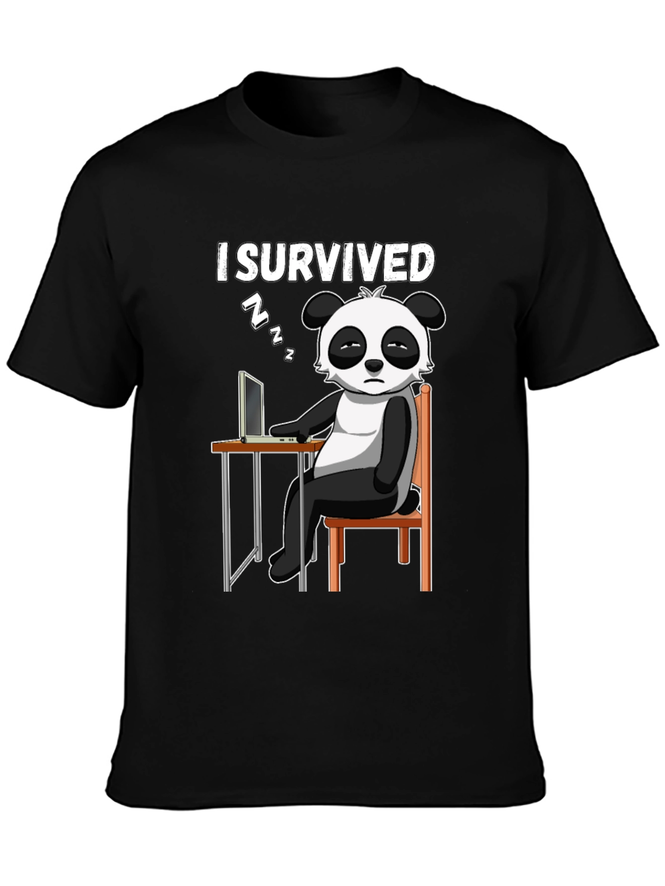I Survived Panda Graphic T-Shirt