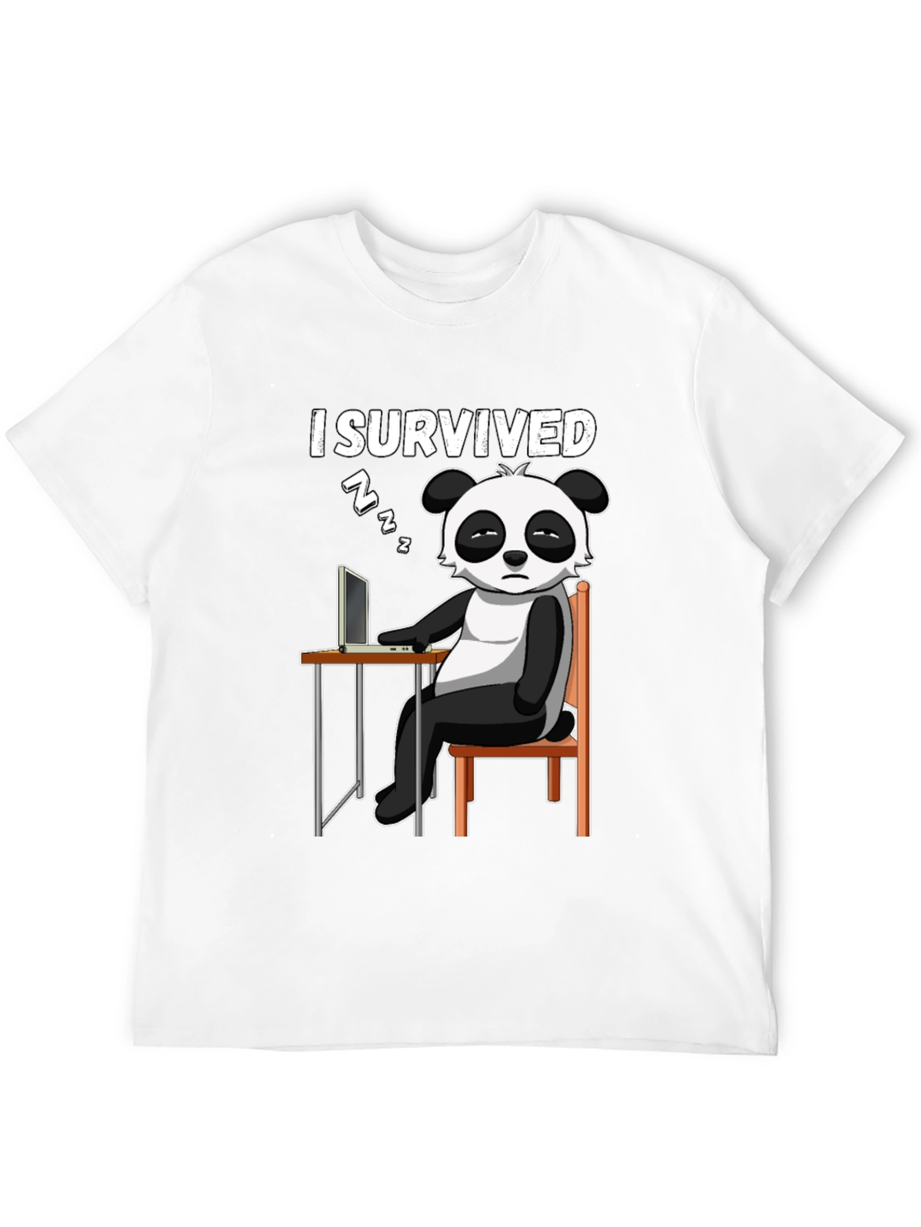 I Survived Panda Graphic T-Shirt