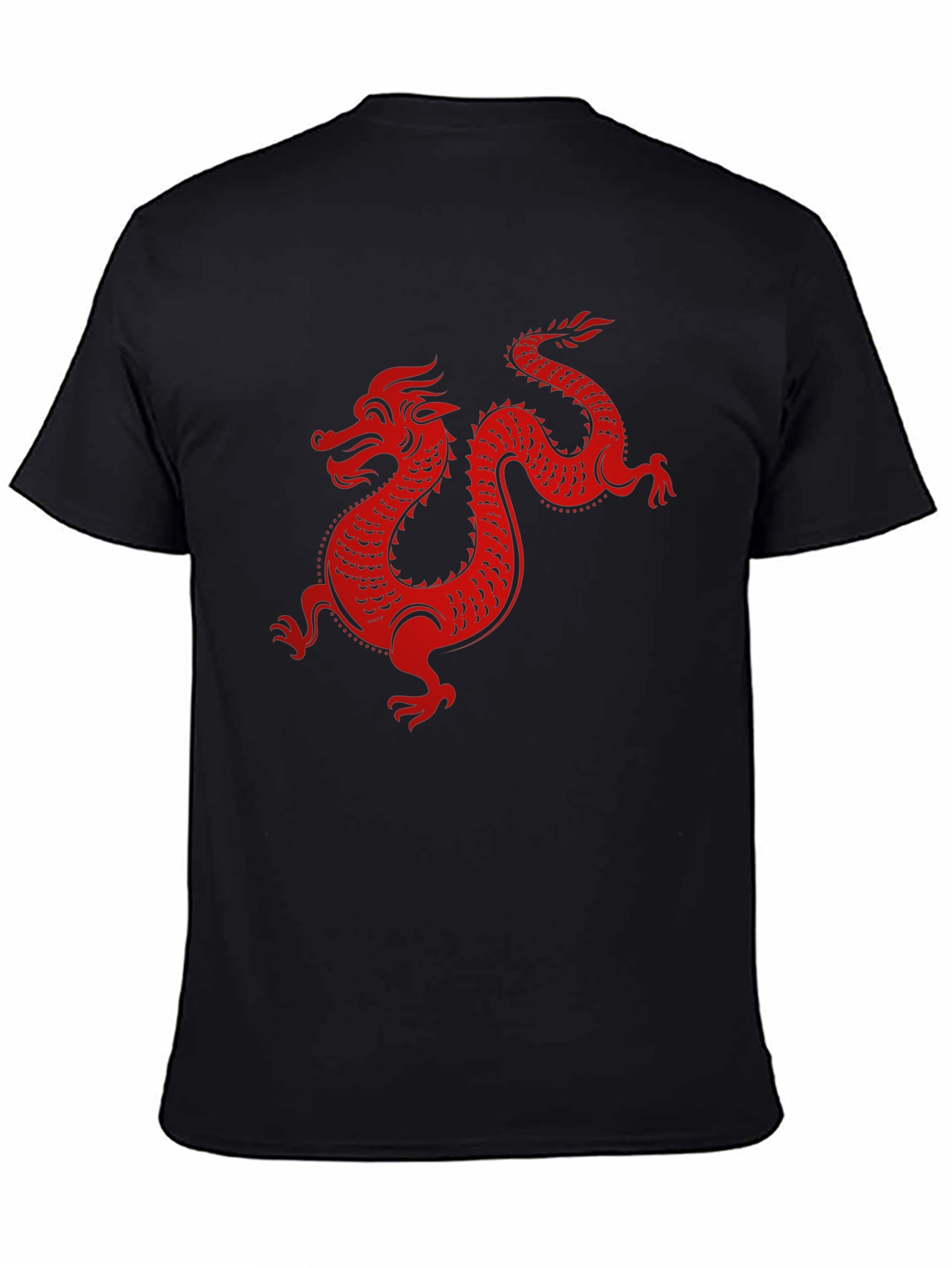 Red Dragon Graphic Black T-Shirt