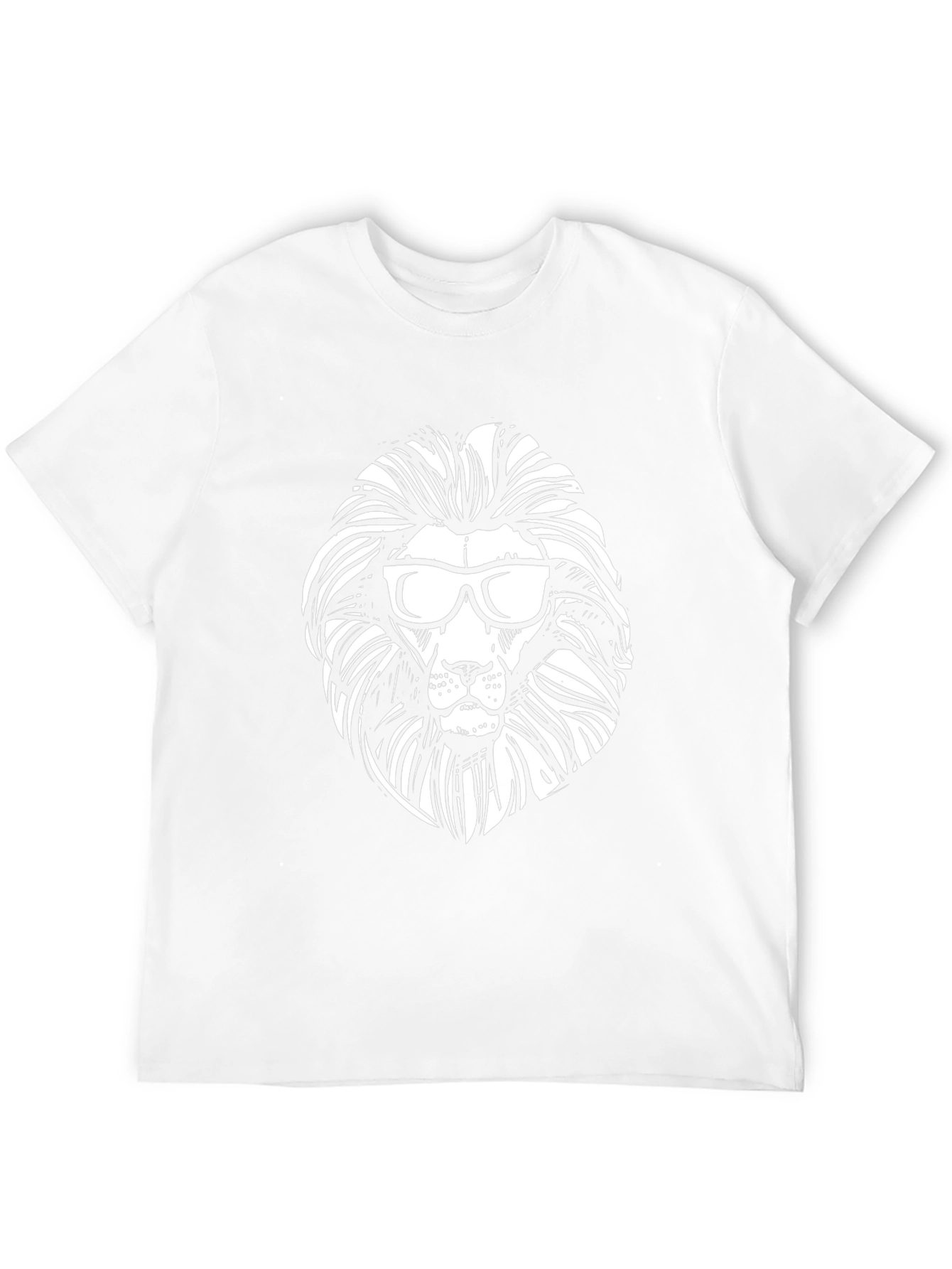 Cool Lion Graphic Tee - Black Cotton T-Shirt