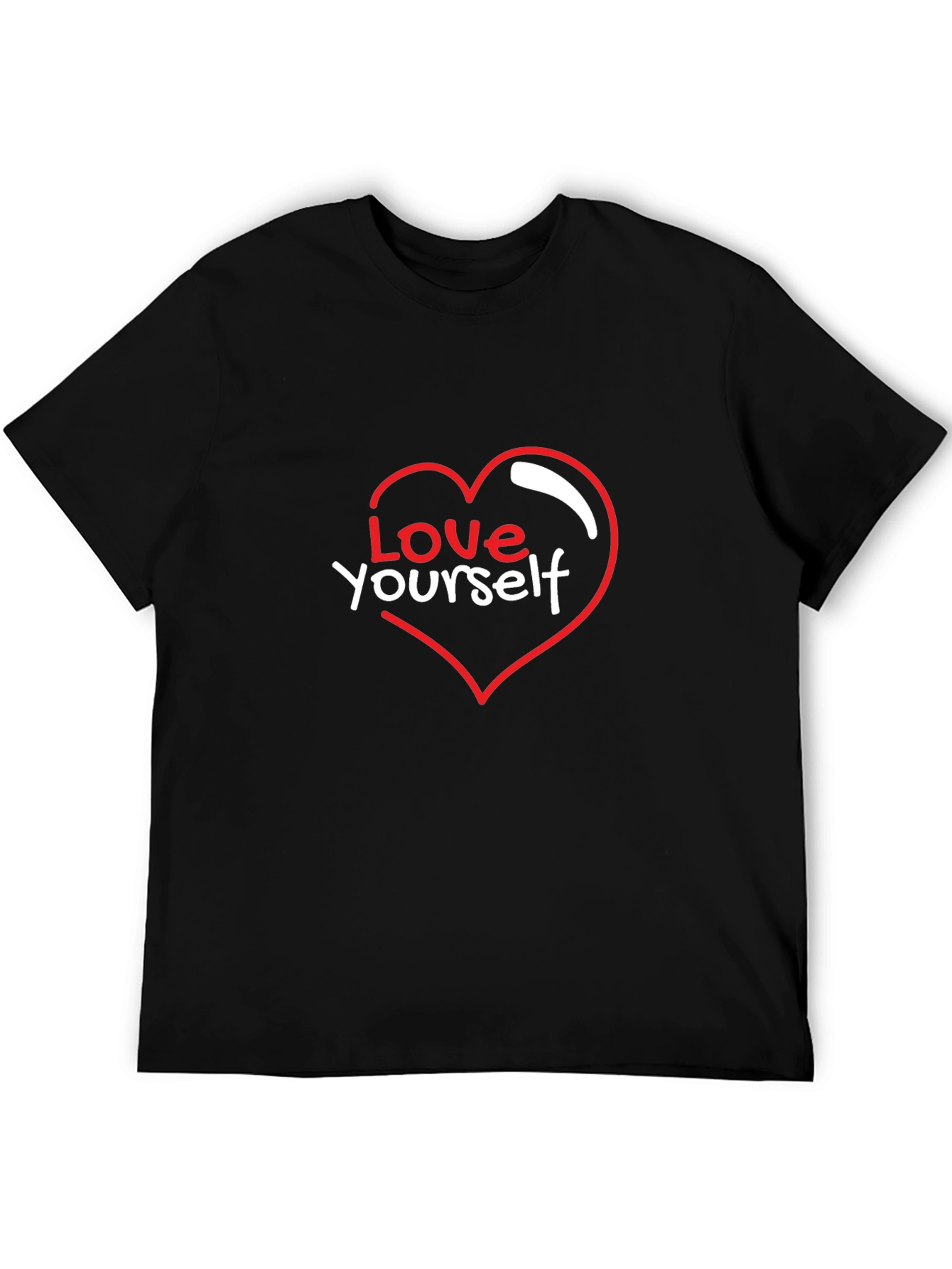 Love Yourself Graphic Black T-Shirt
