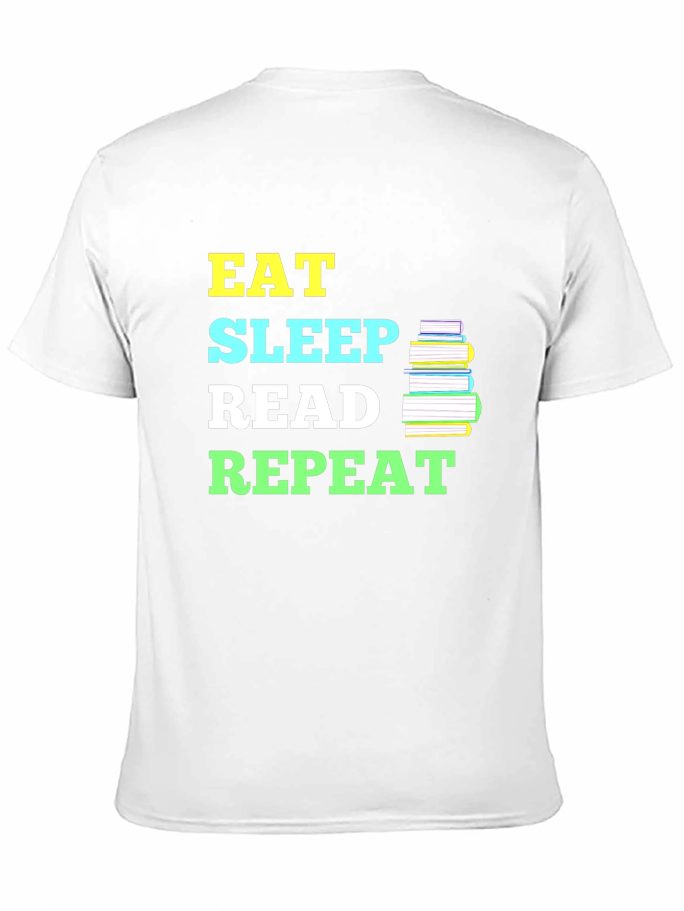Eat Sleep Read Repeat T-Shirt - Book Lover Tee