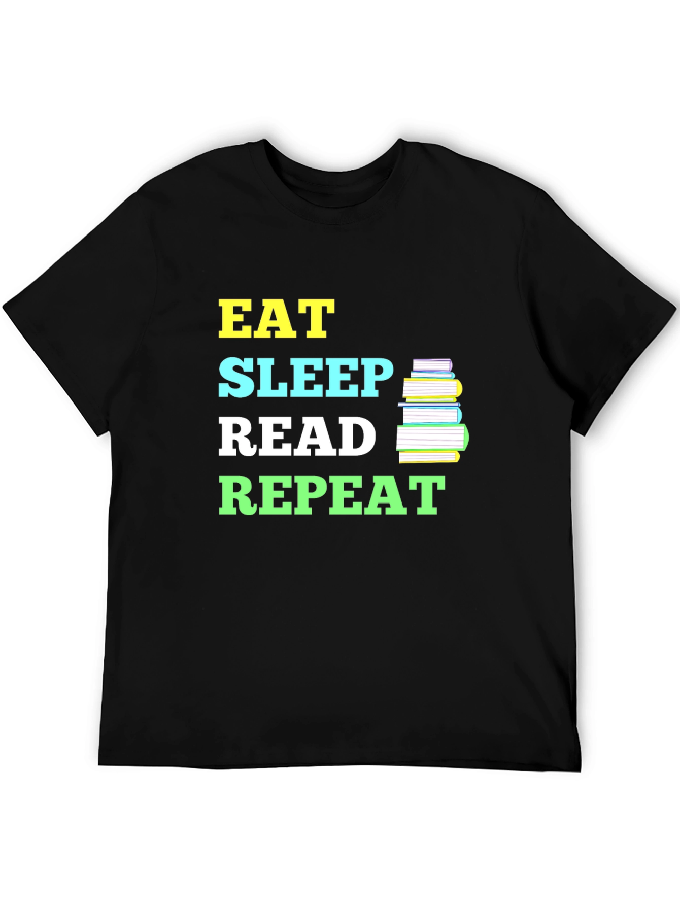 Eat Sleep Read Repeat T-Shirt - Book Lover Tee