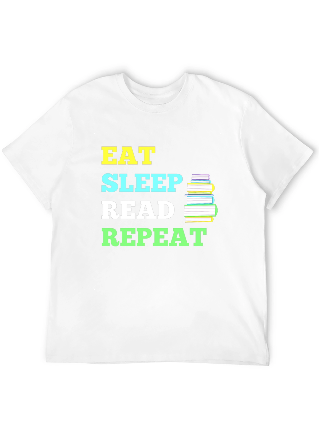 Eat Sleep Read Repeat T-Shirt - Book Lover Tee
