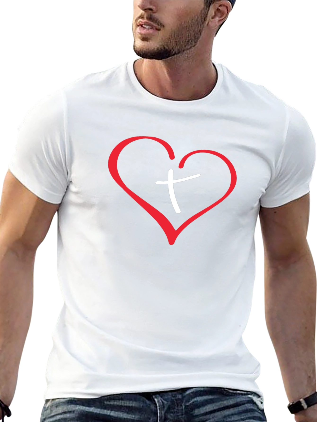 Faith Heart Christian T-Shirt