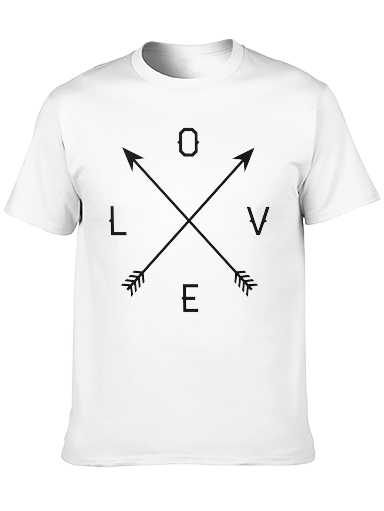 Love Arrows Graphic T-Shirt - Black