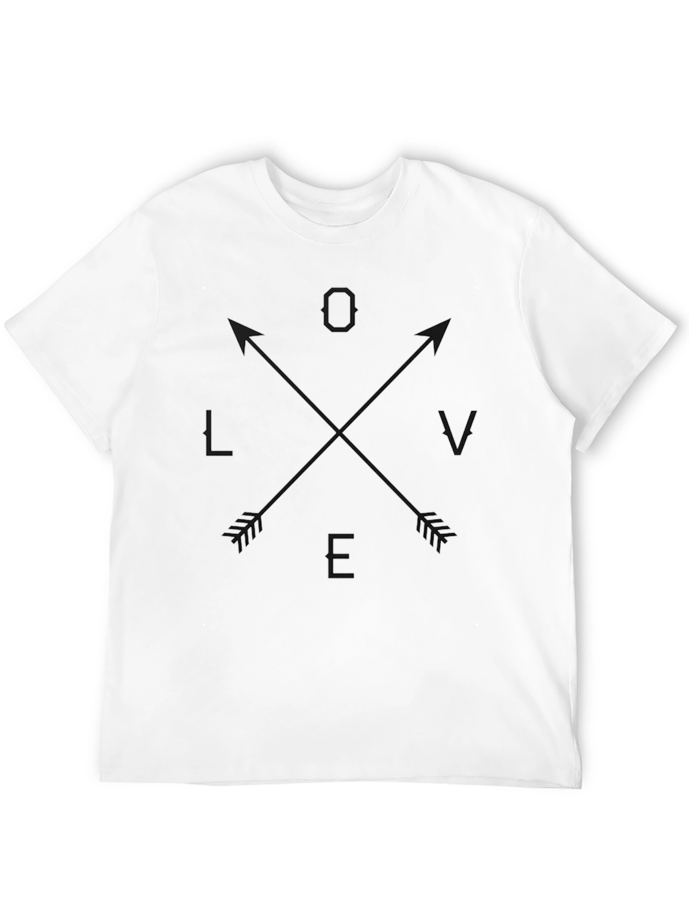 Love Arrows Graphic T-Shirt - Black