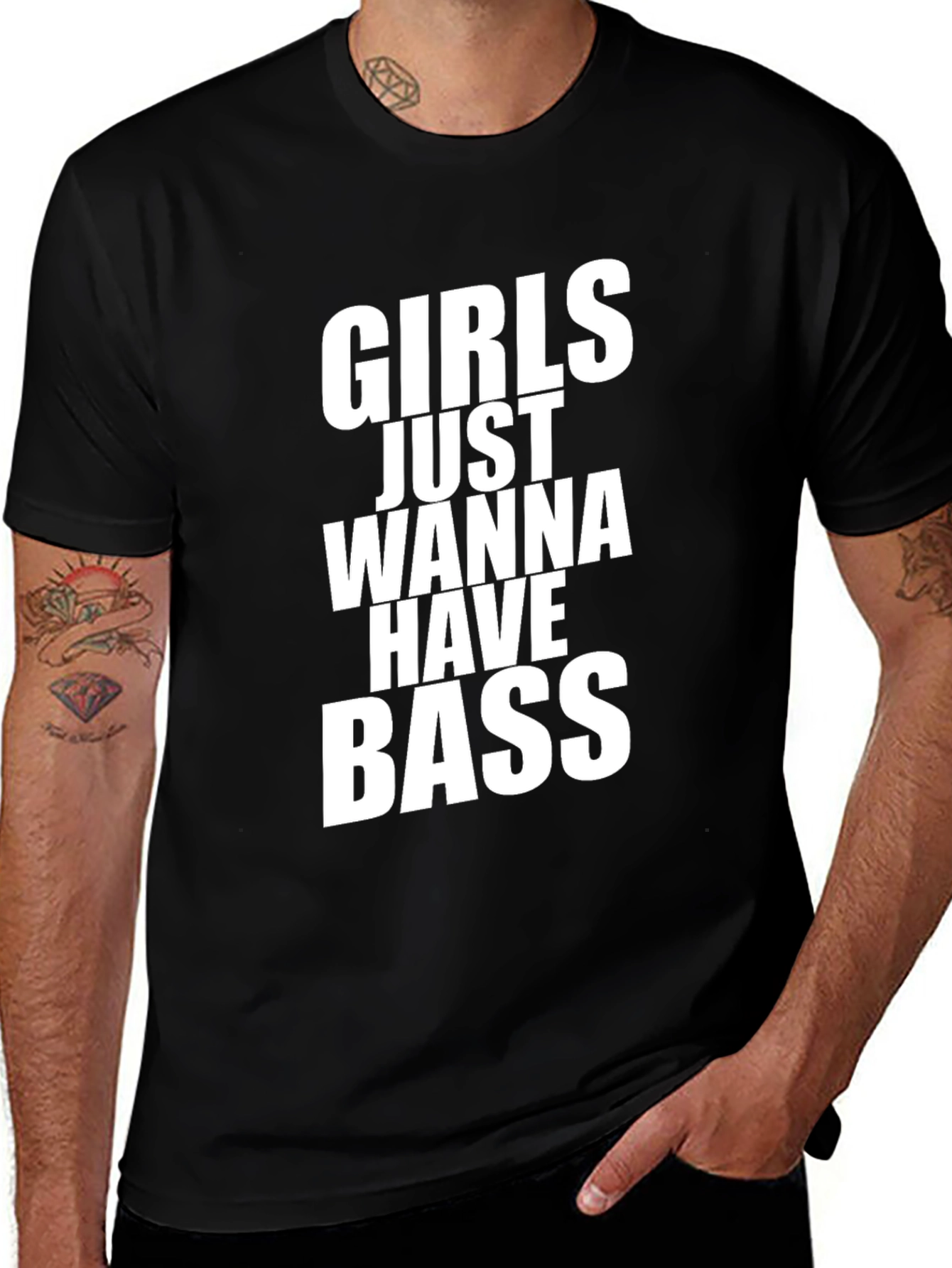 Girls Just Wanna Have Bass Funny T-Shirt