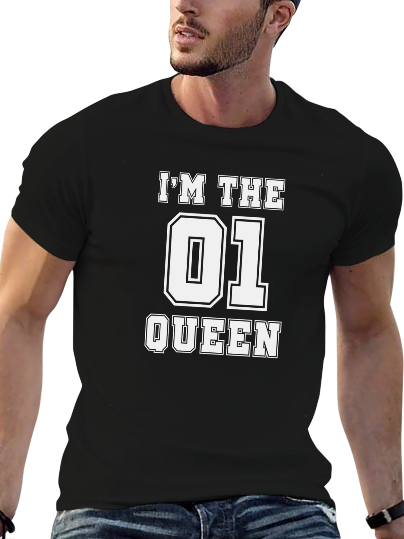 Im the 01 Queen Black T-Shirt