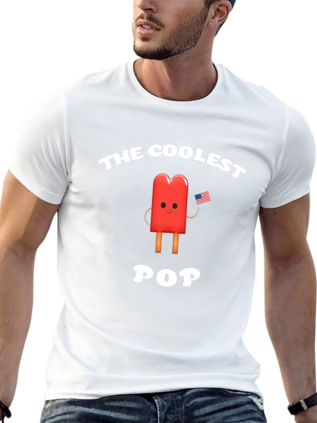 Coolest Pop T-Shirt - Patriotic Popsicle Tee