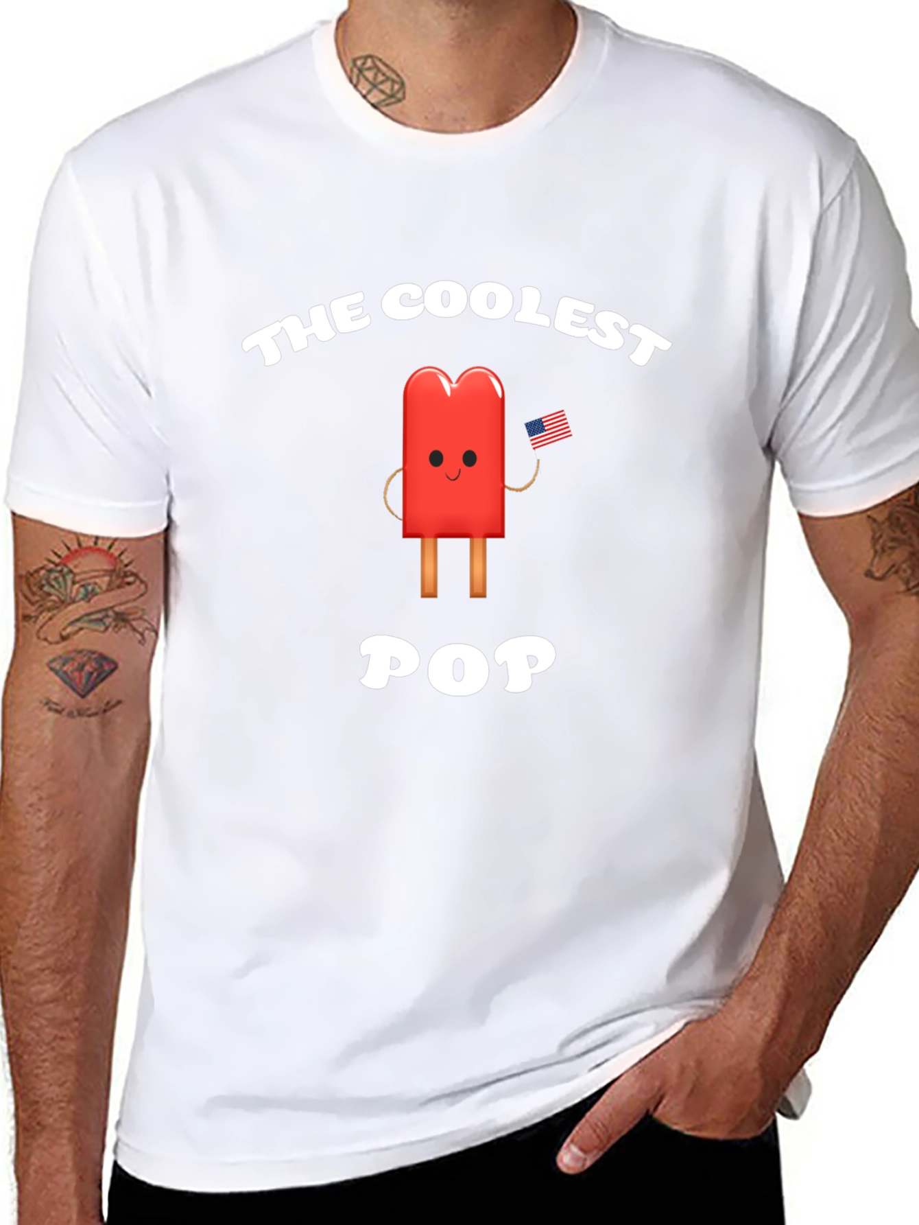 Coolest Pop T-Shirt - Patriotic Popsicle Tee