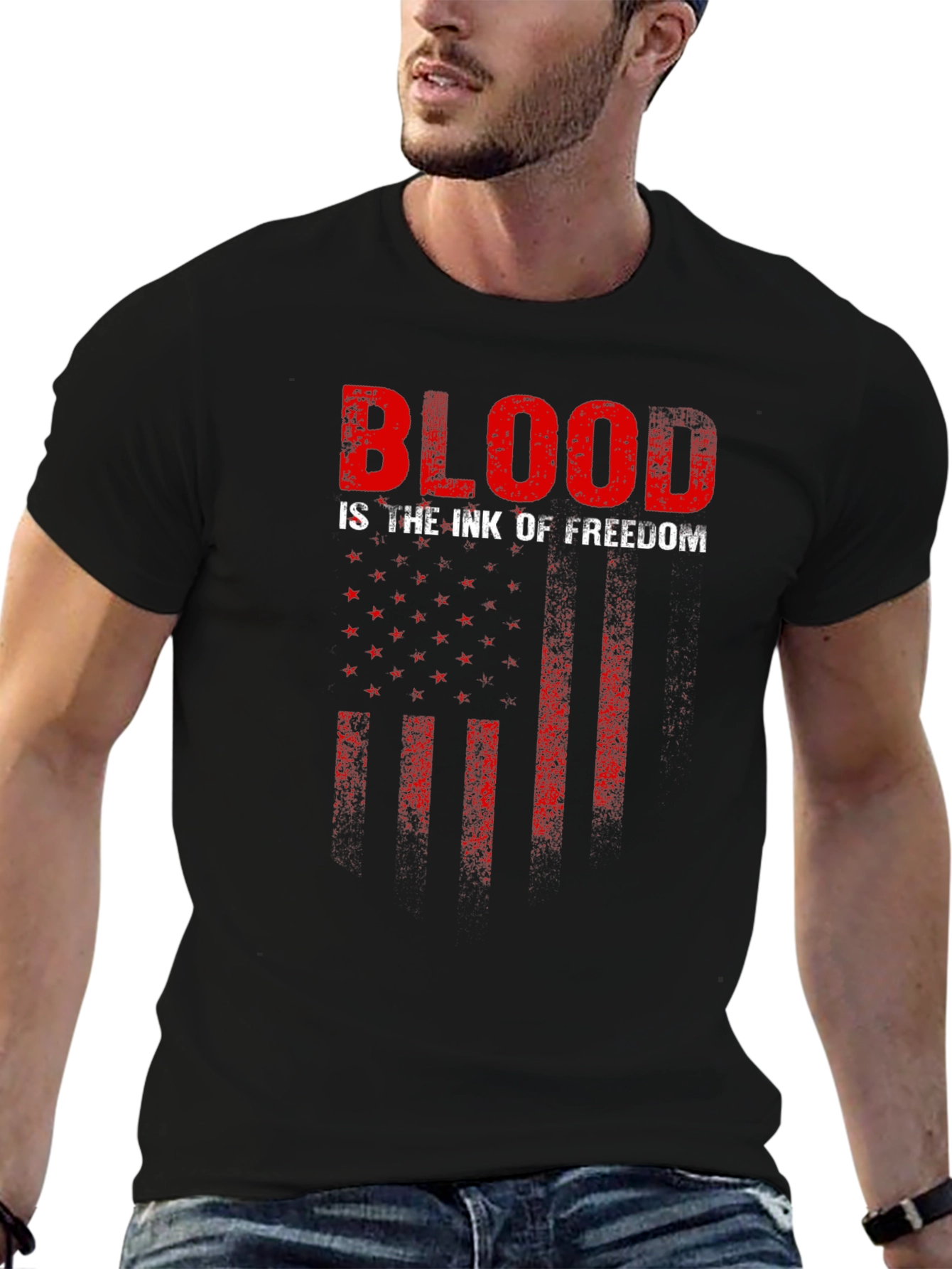 Blood is the Ink of Freedom Graphic T-Shirt