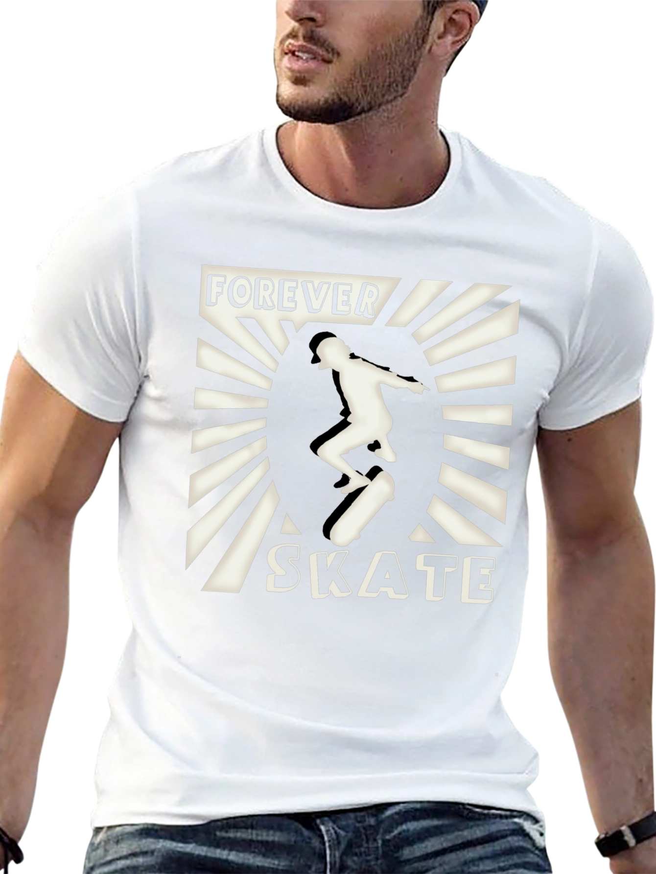 Forever Skate Black Graphic T-Shirt