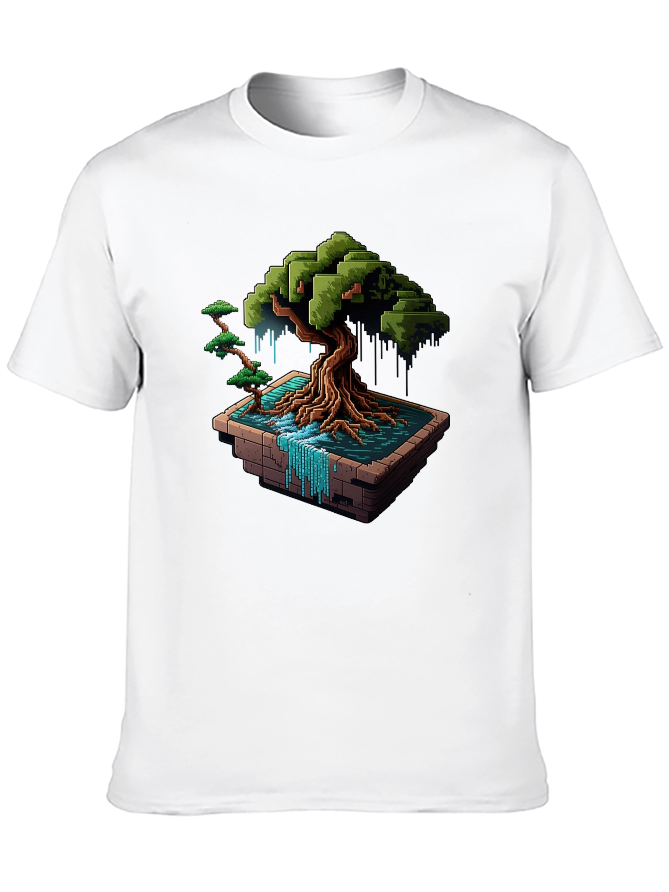 Pixel Art Bonsai T-Shirt - Unique Gamer Style