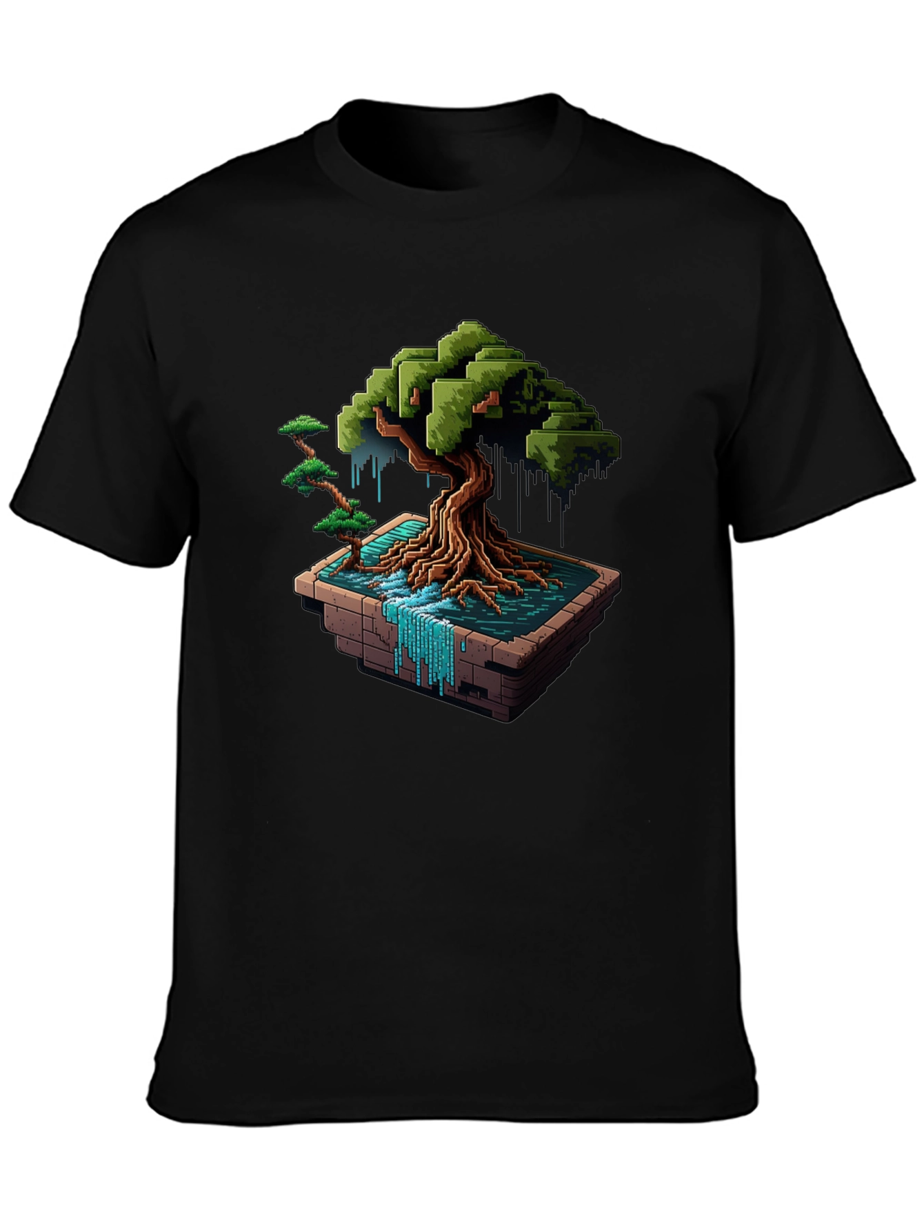 Pixel Art Bonsai T-Shirt - Unique Gamer Style