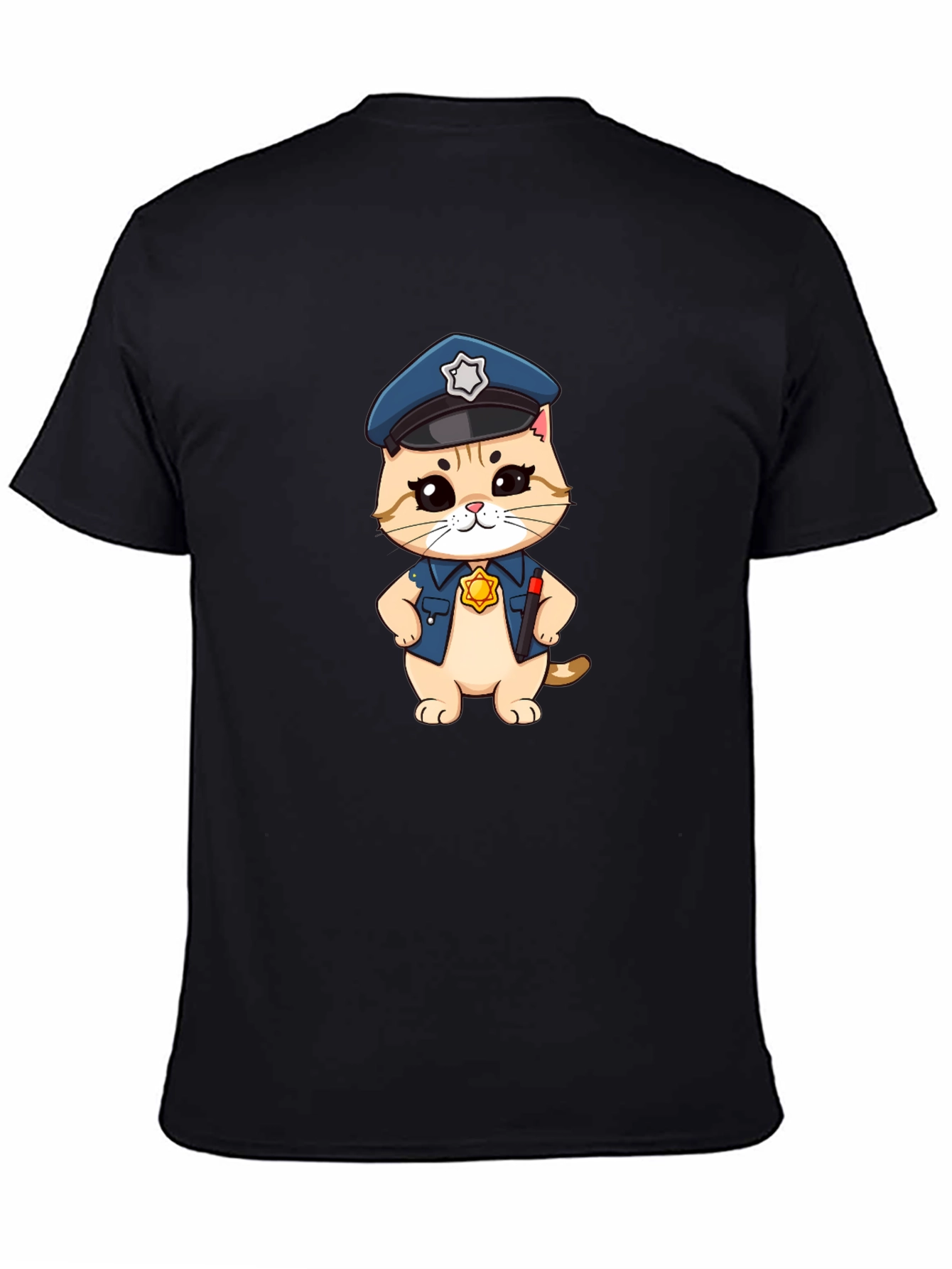 Cat Cop T-Shirt - Funny Police Kitten Tee