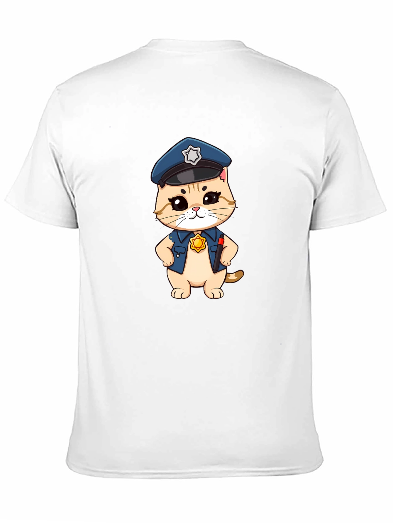 Cat Cop T-Shirt - Funny Police Kitten Tee