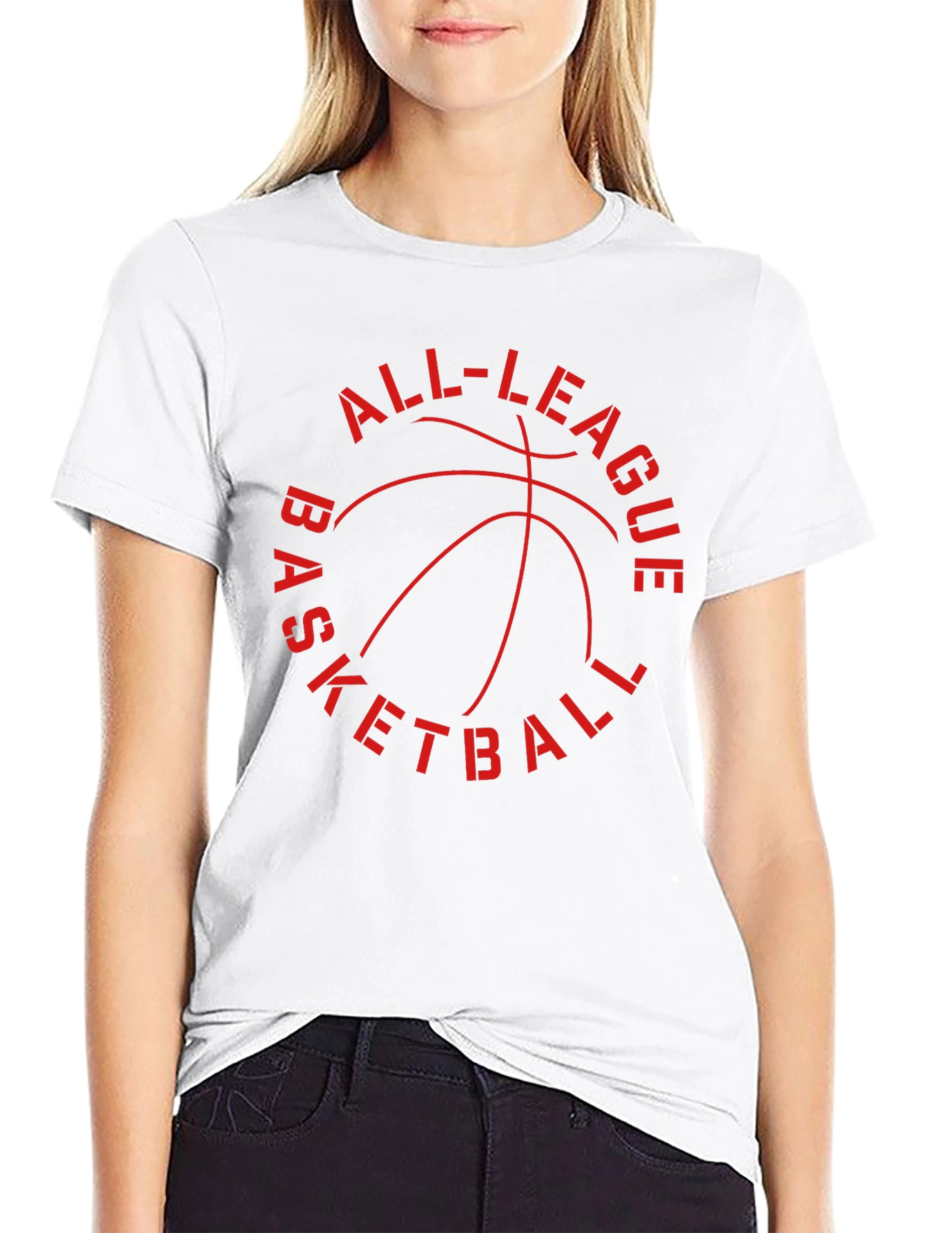 All-League Basketball Graphic T-Shirt - Classic Style