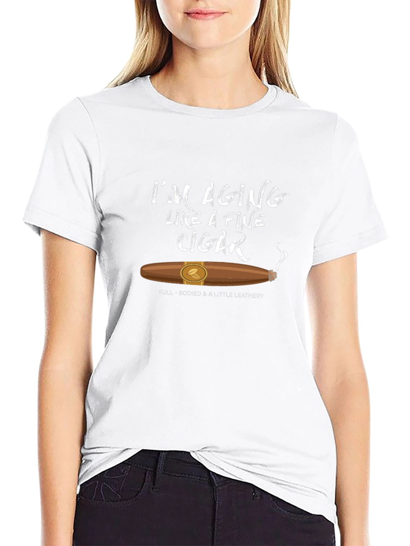 Aging Like Fine Cigar Black Graphic Tee