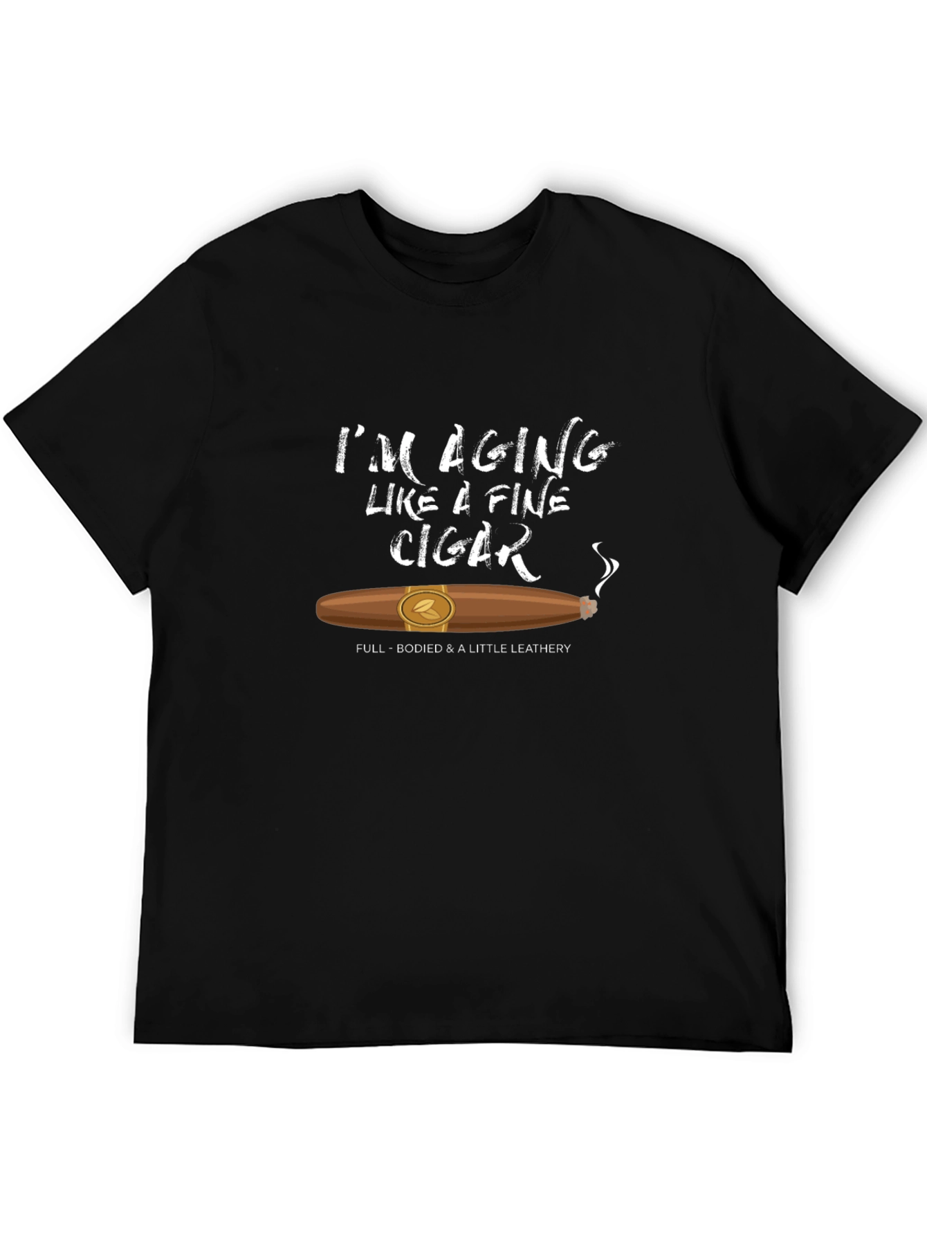 Aging Like Fine Cigar Black Graphic Tee