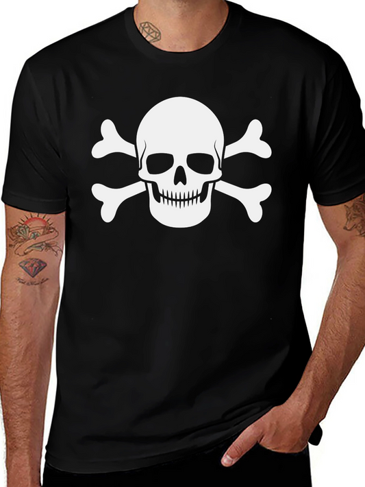 Skull & Crossbones Graphic Tee - Classic Pirate Design