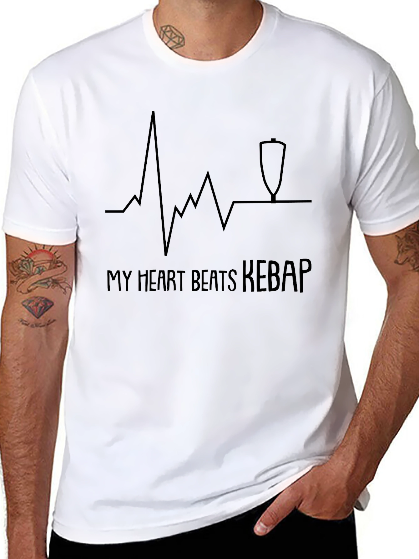 My Heart Beats Kebab Graphic Tee