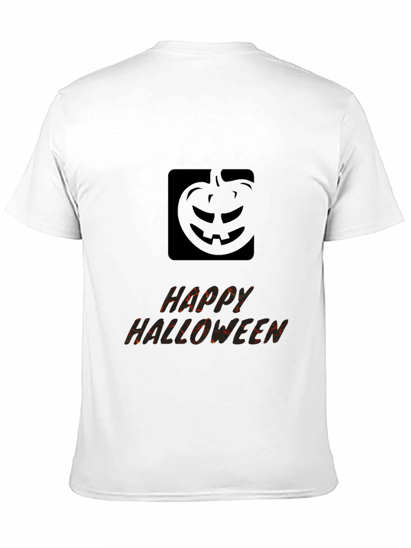Mens Happy Halloween Pumpkin Graphic Tee