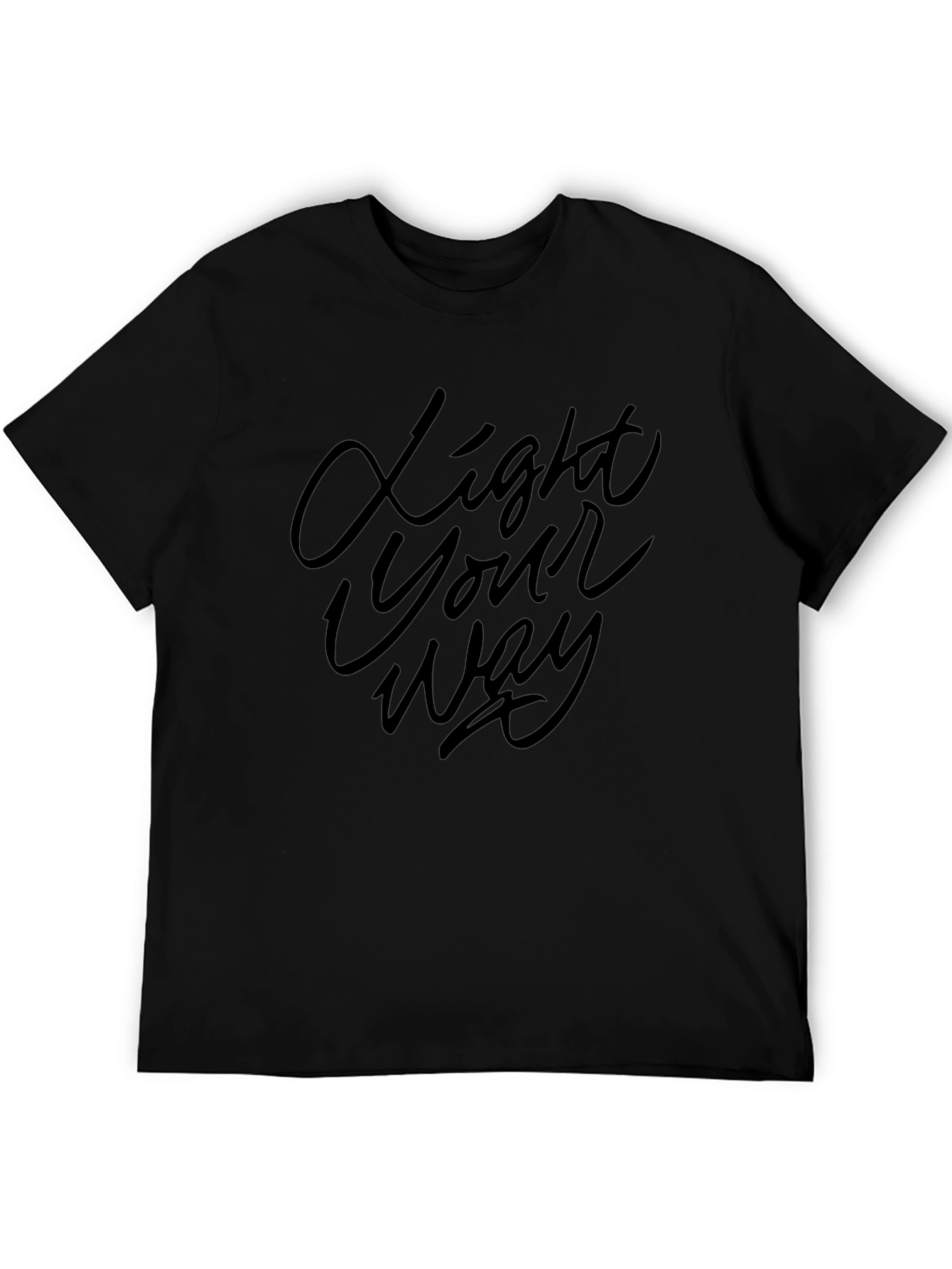 Light Your Way Graphic T-Shirt - Black
