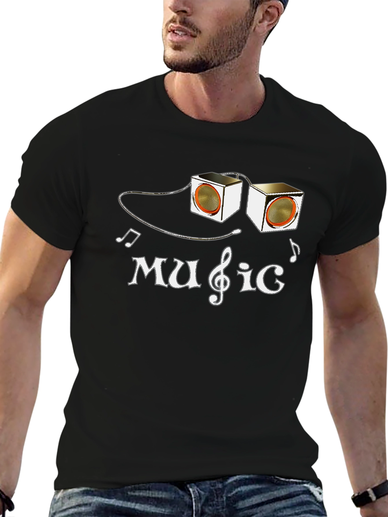 Music Lover Tee: Speaker Graphic T-Shirt
