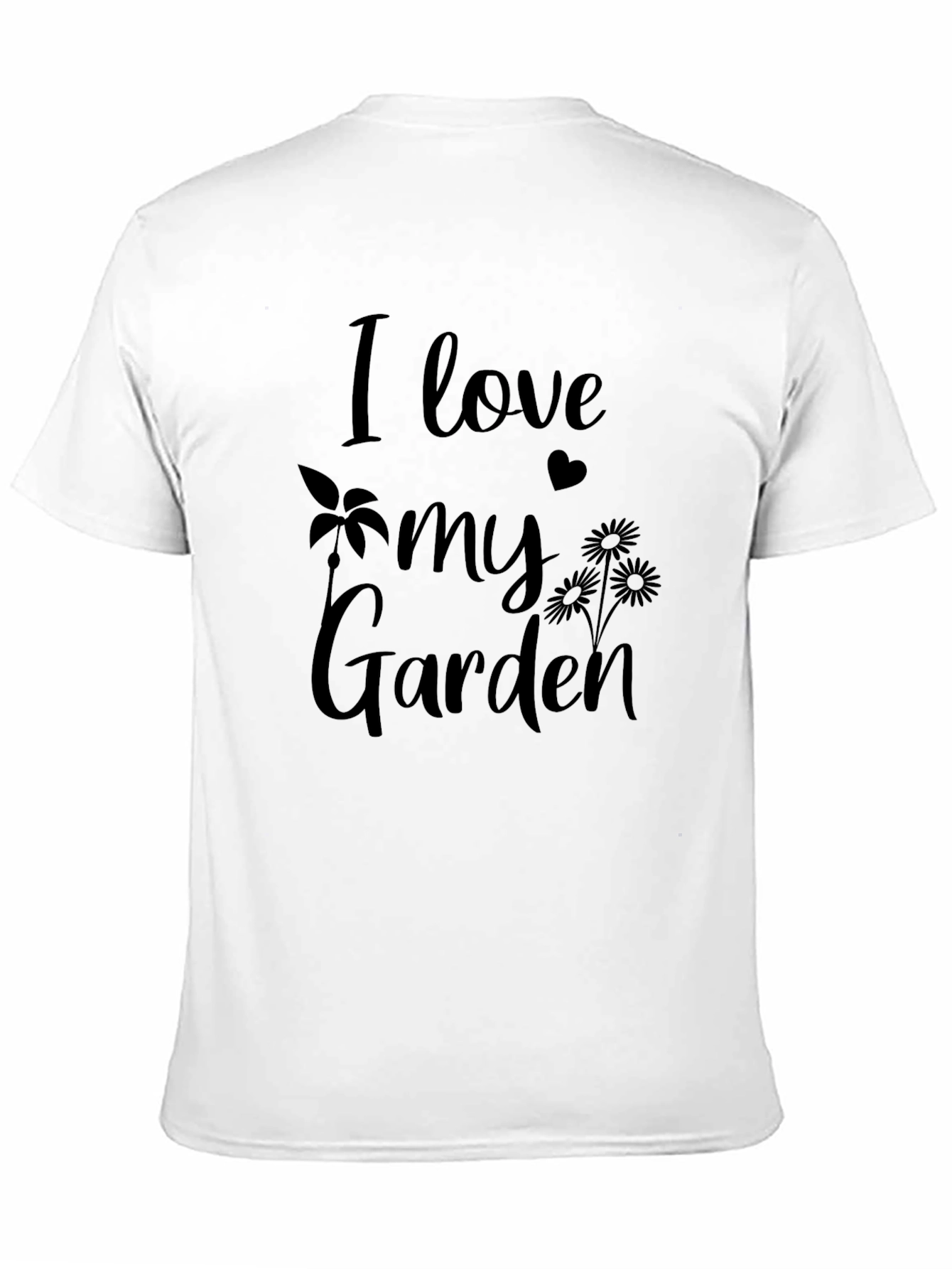 I Love My Garden Black T-Shirt