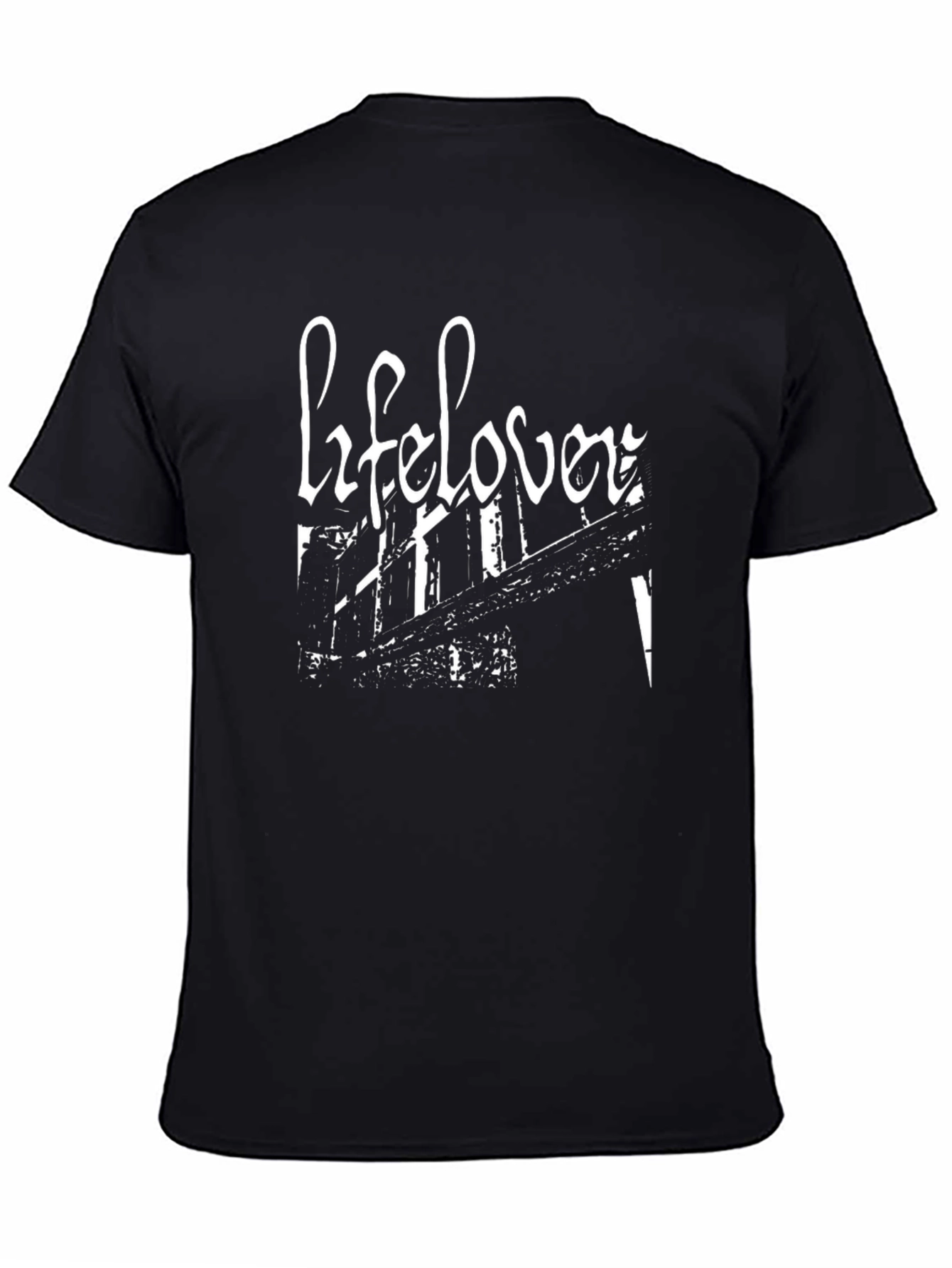 Lifelover Black Graphic Tee