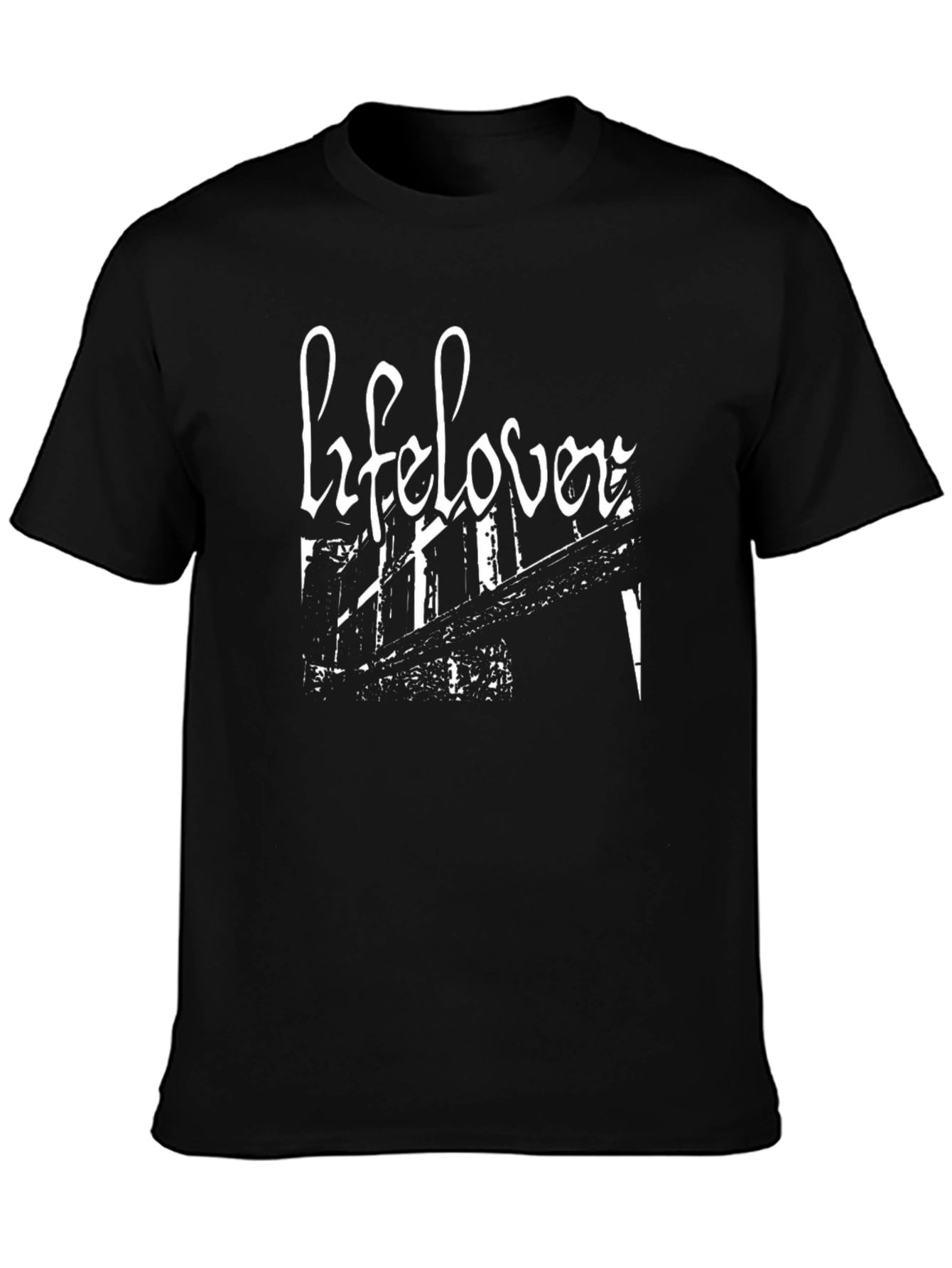 Lifelover Black Graphic Tee
