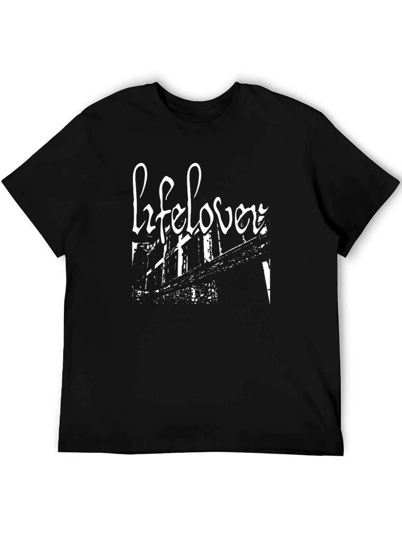 Lifelover Black Graphic Tee