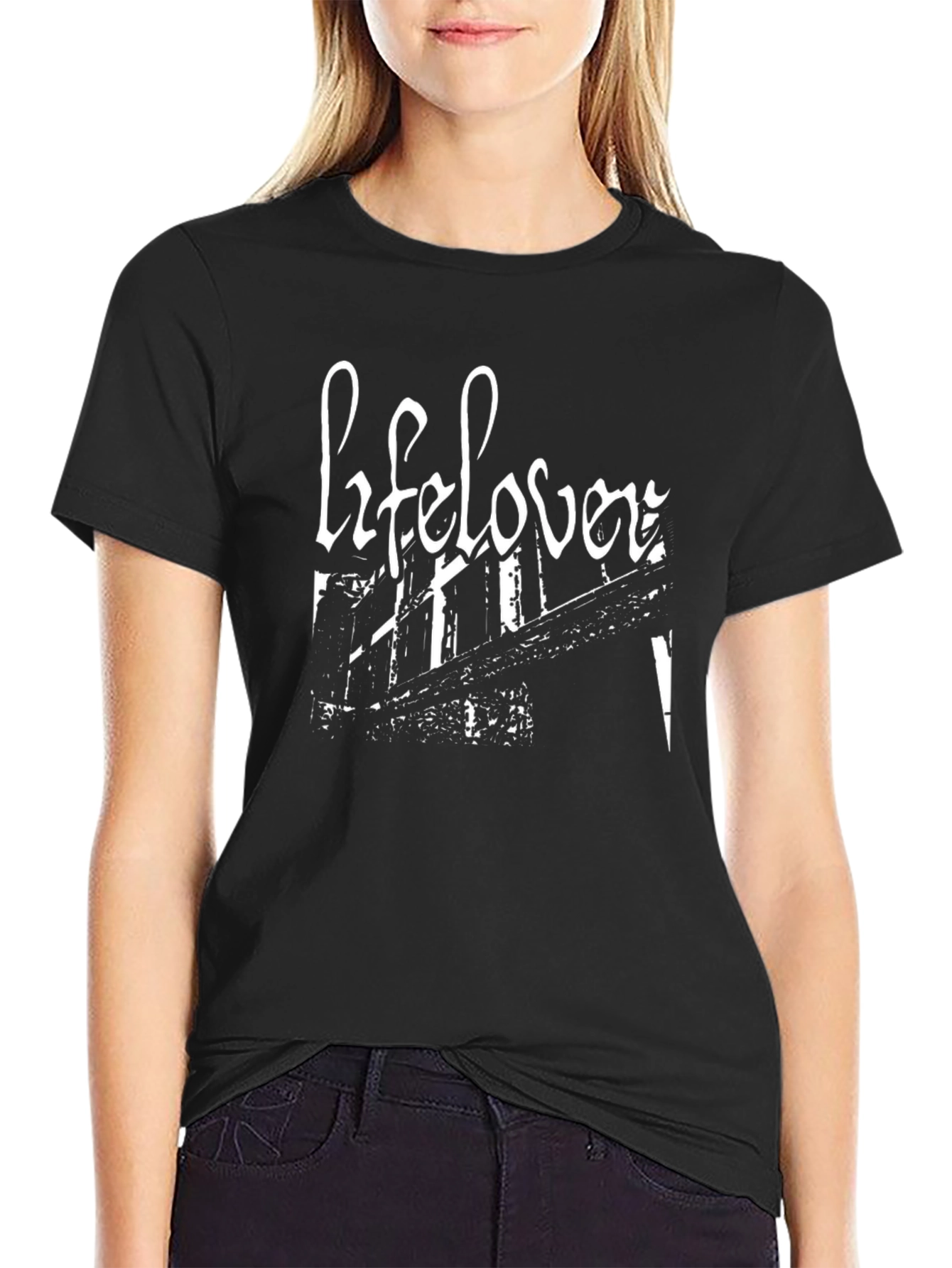 Lifelover Black Graphic Tee